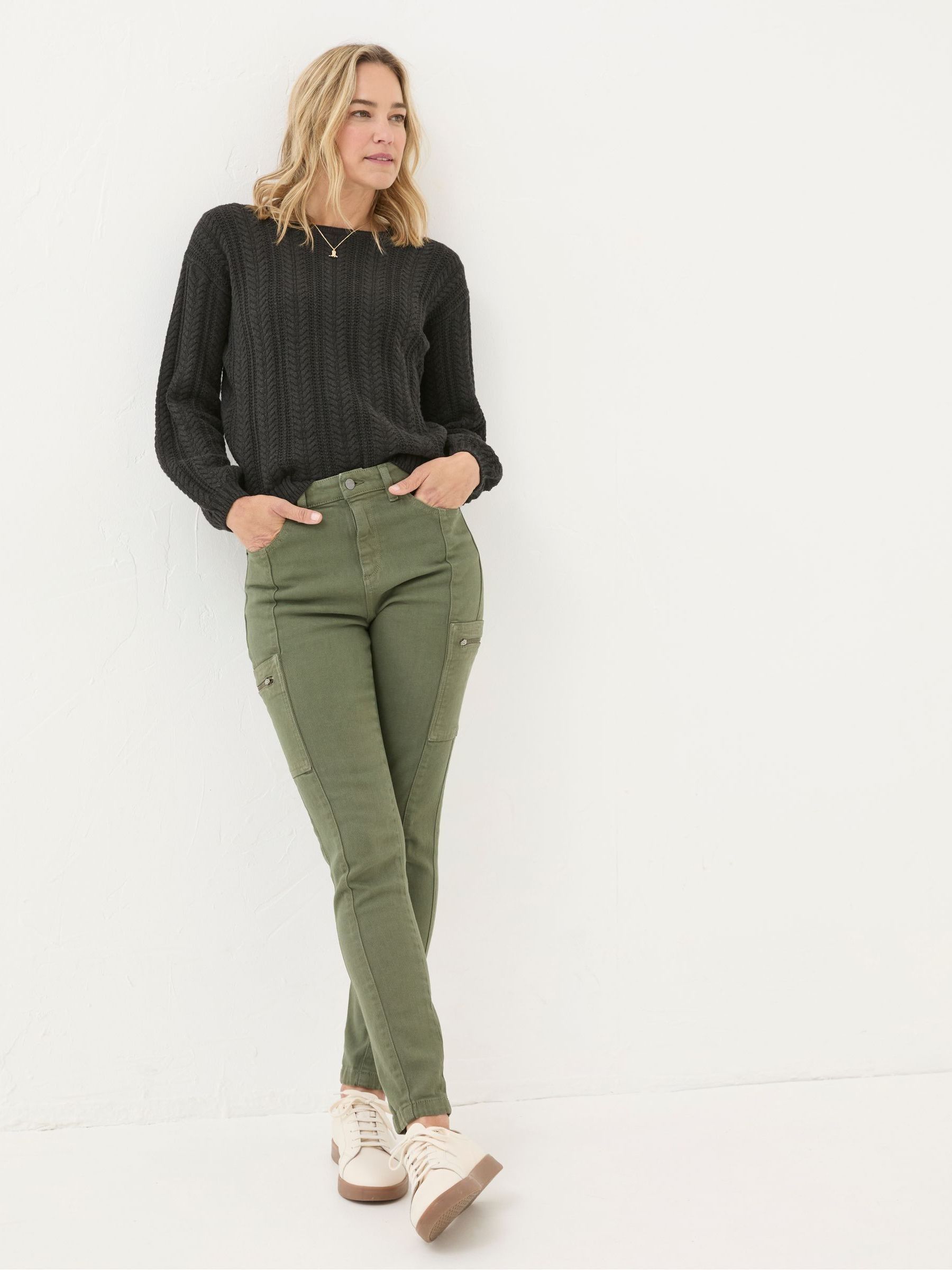 Malvern Green Cargo Trousers - Image 3 of 6