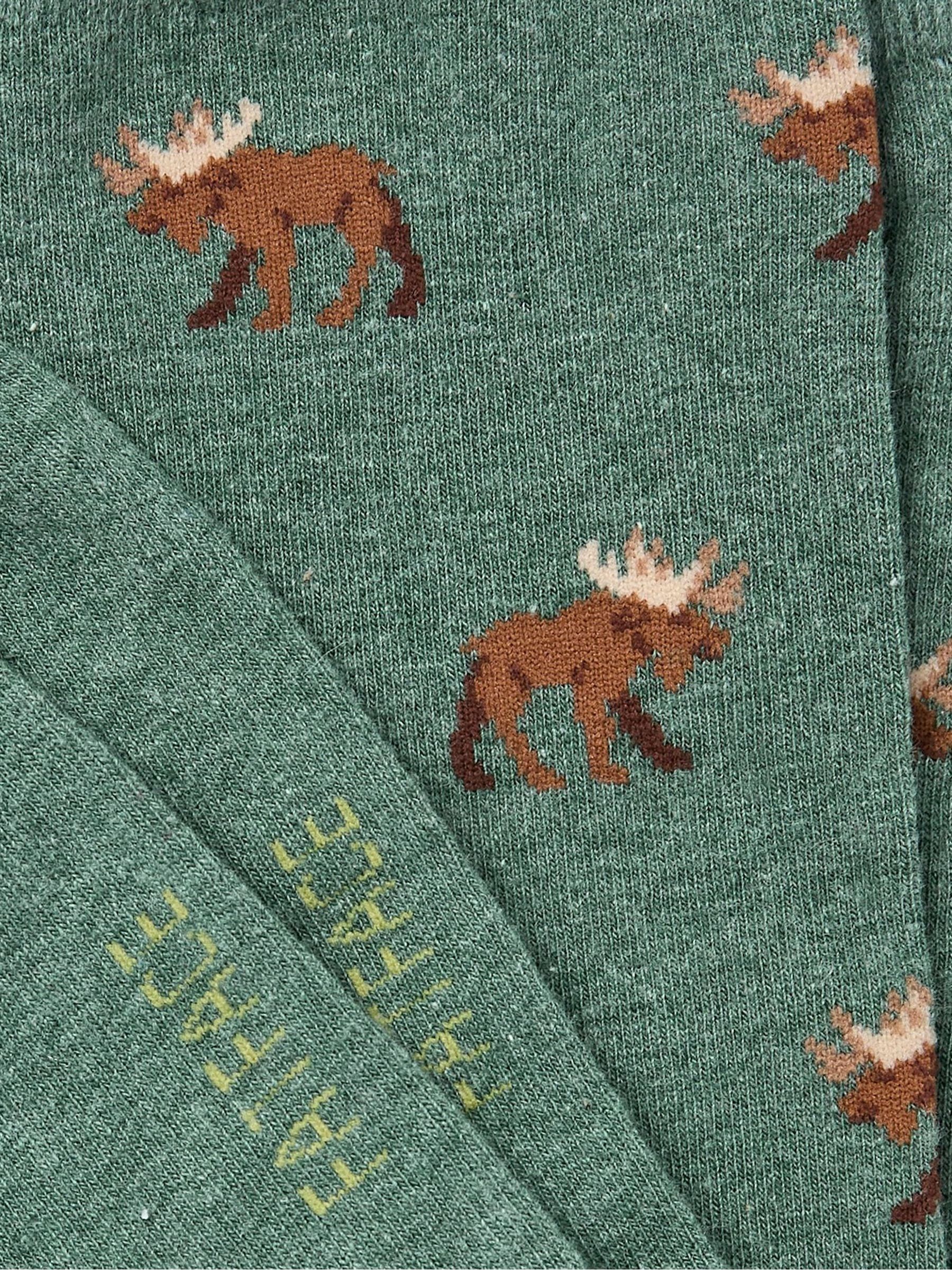 Green Moose Men's Socks 1 Pack - Image 2 of 2