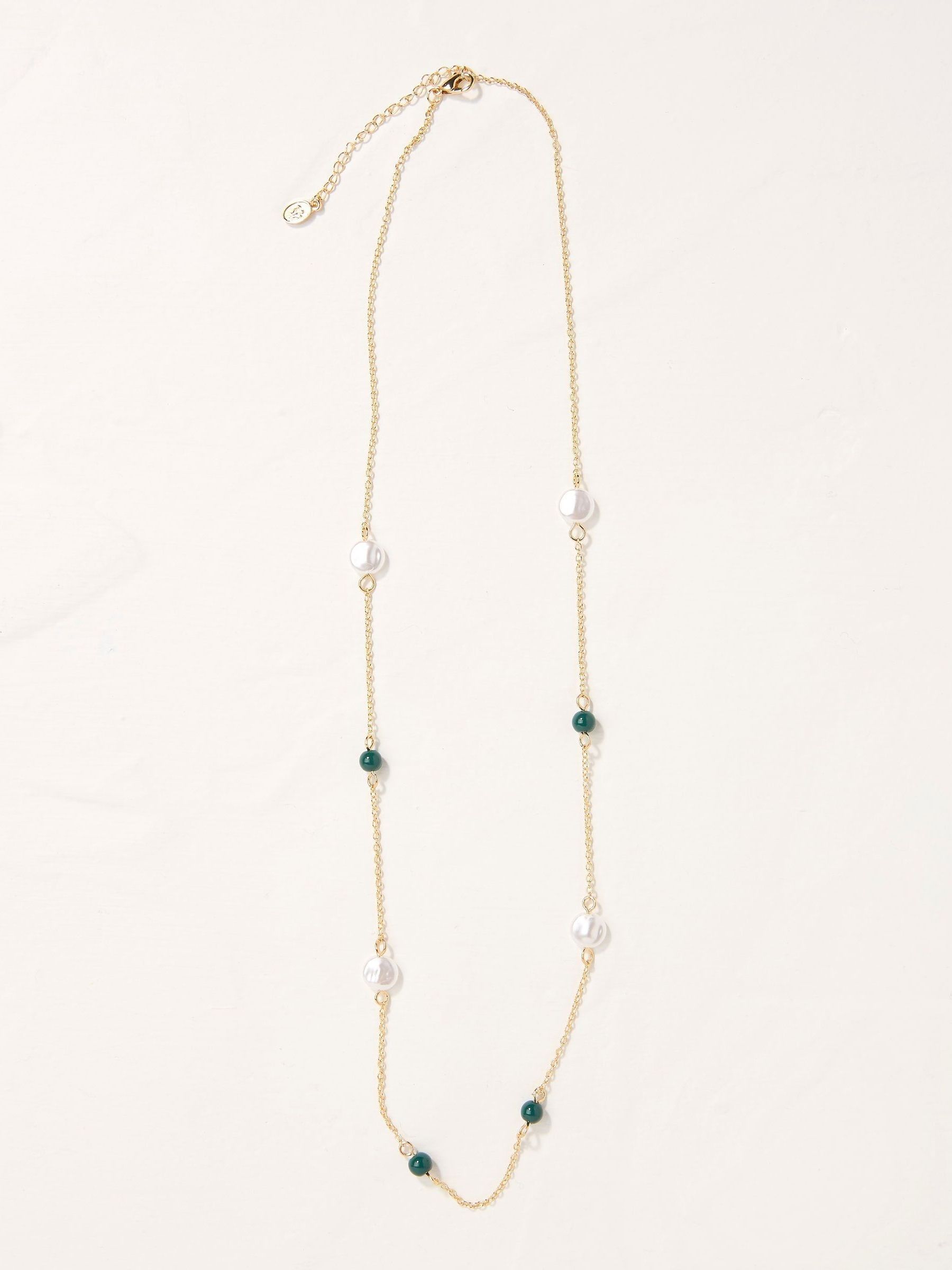 Gold Tone Pearl Necklace - Image 1 of 2
