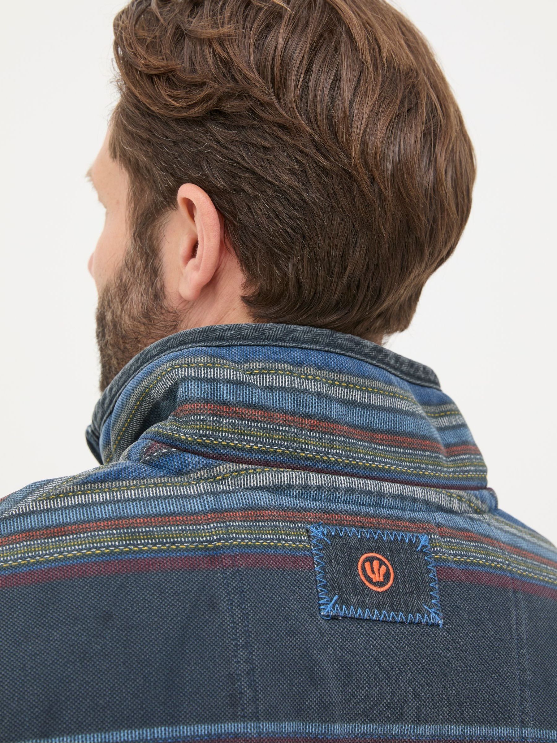 Airlie Blue Stripe Panel Sweatshirt - Image 5 of 6