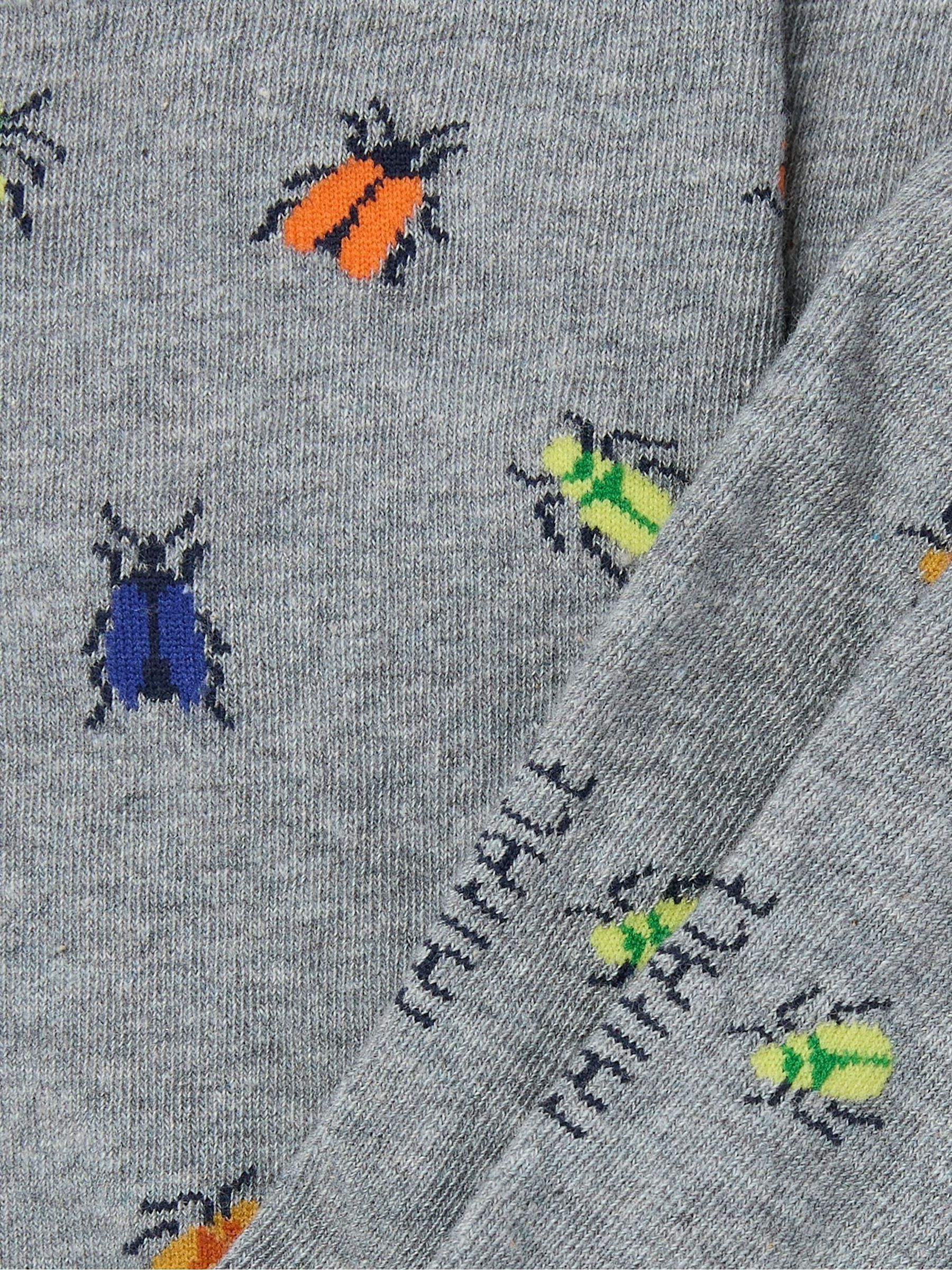 Grey Bugs Men's Socks 1 Pack - Image 2 of 2