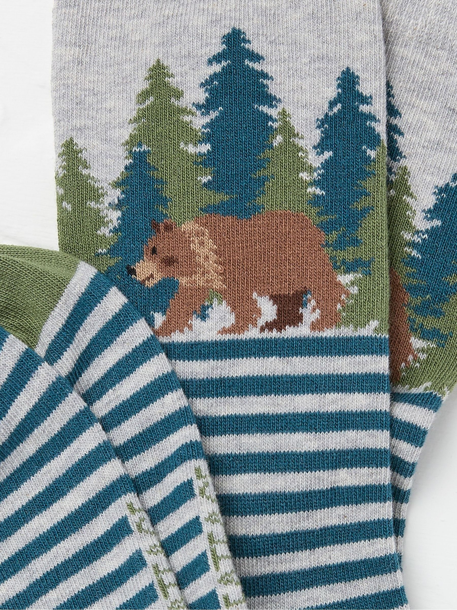 Grey Bear Men's Socks 1 Pack - Image 2 of 2