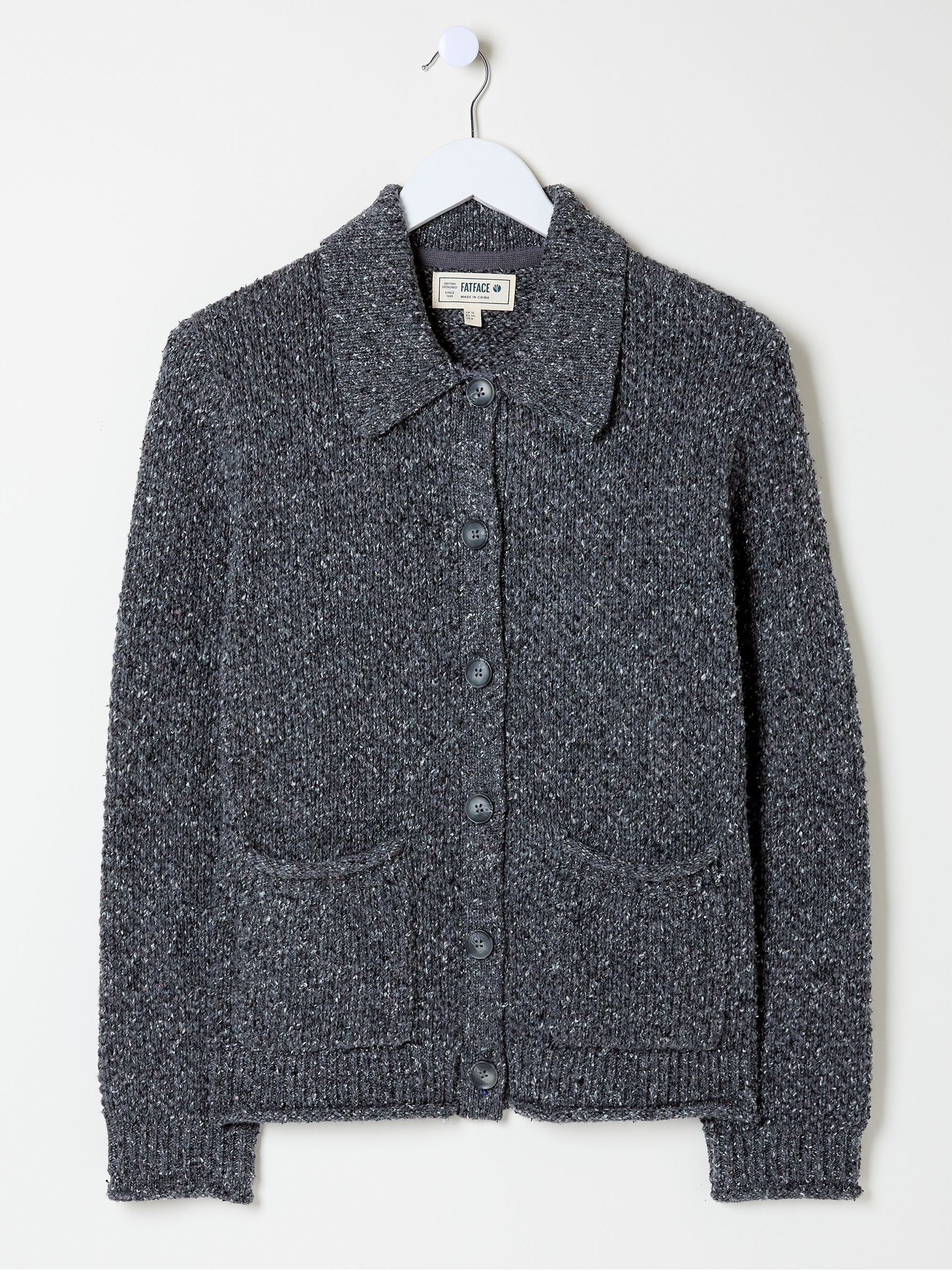 Natalie Grey Collar Cardigan - Image 5 of 5