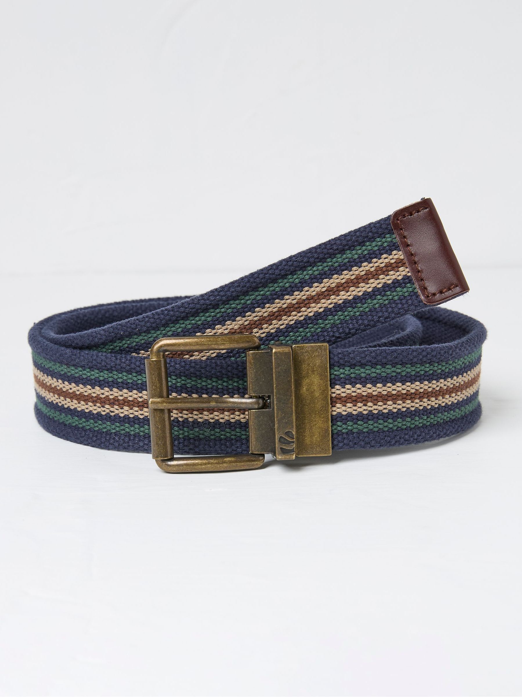 Blue Reversible Webbing Belt FatFace
