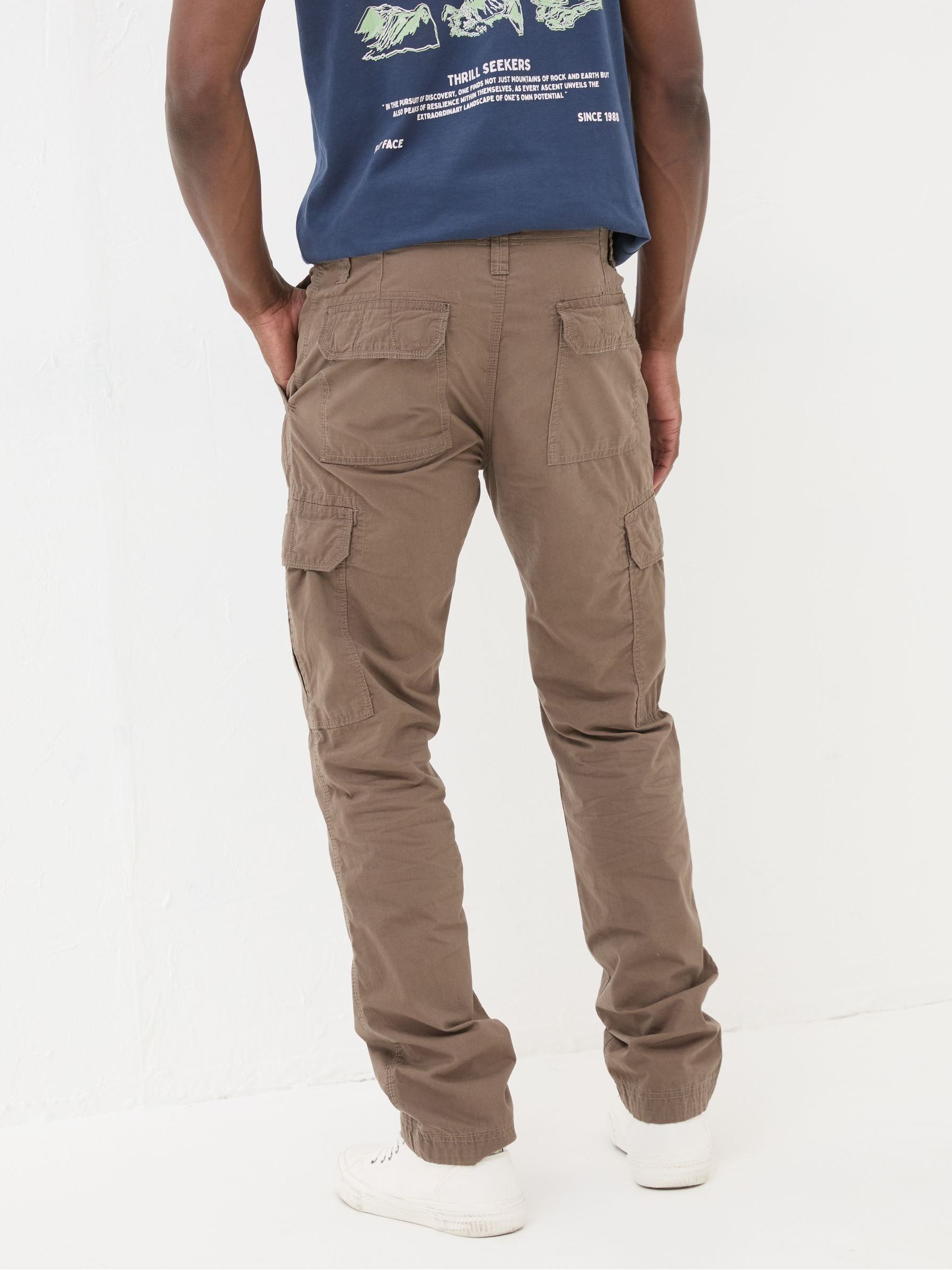 Bude Brown Cargo Trousers - Image 2 of 6
