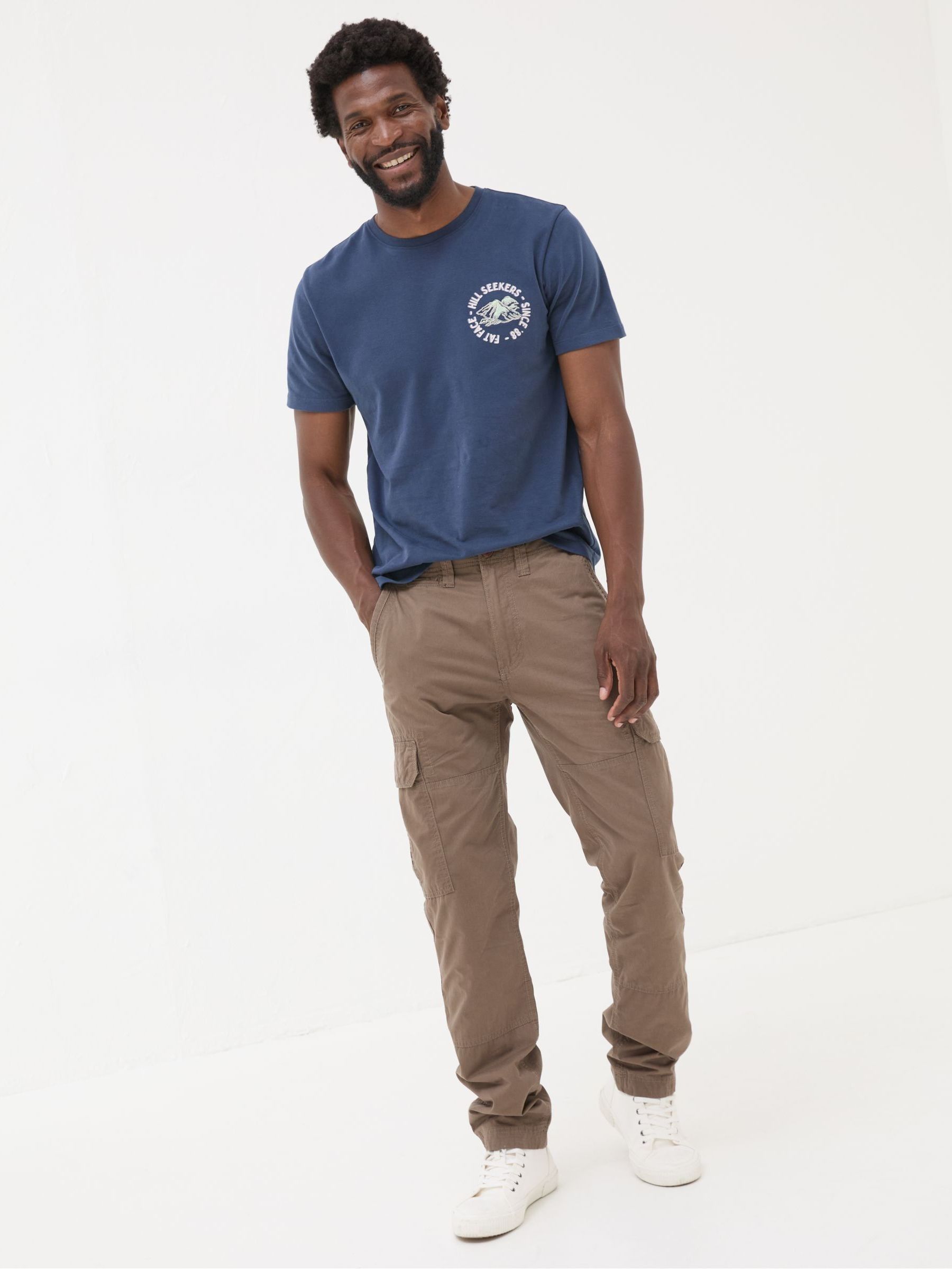 Bude Brown Cargo Trousers - Image 3 of 6