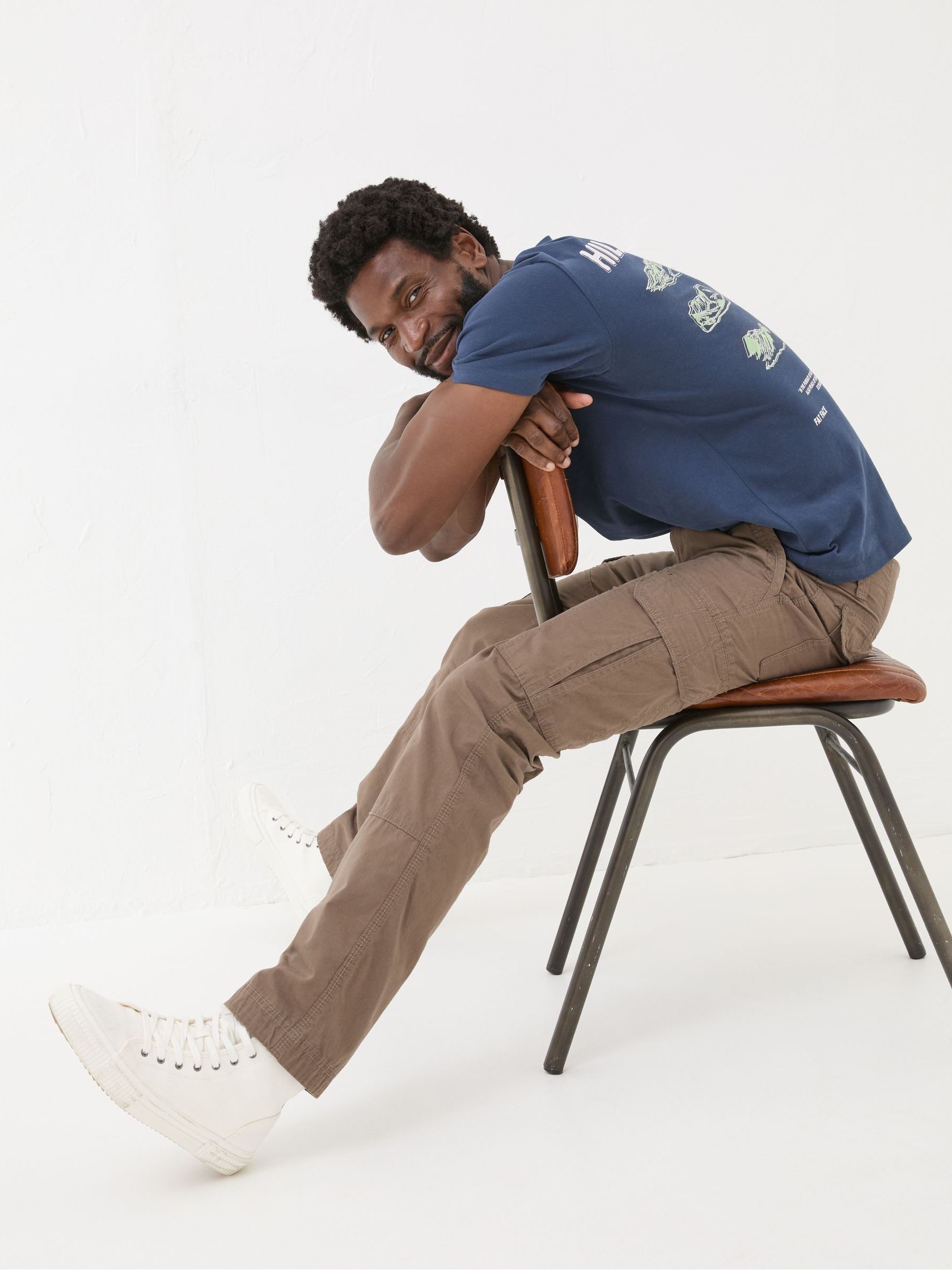 Bude Brown Cargo Trousers - Image 5 of 6