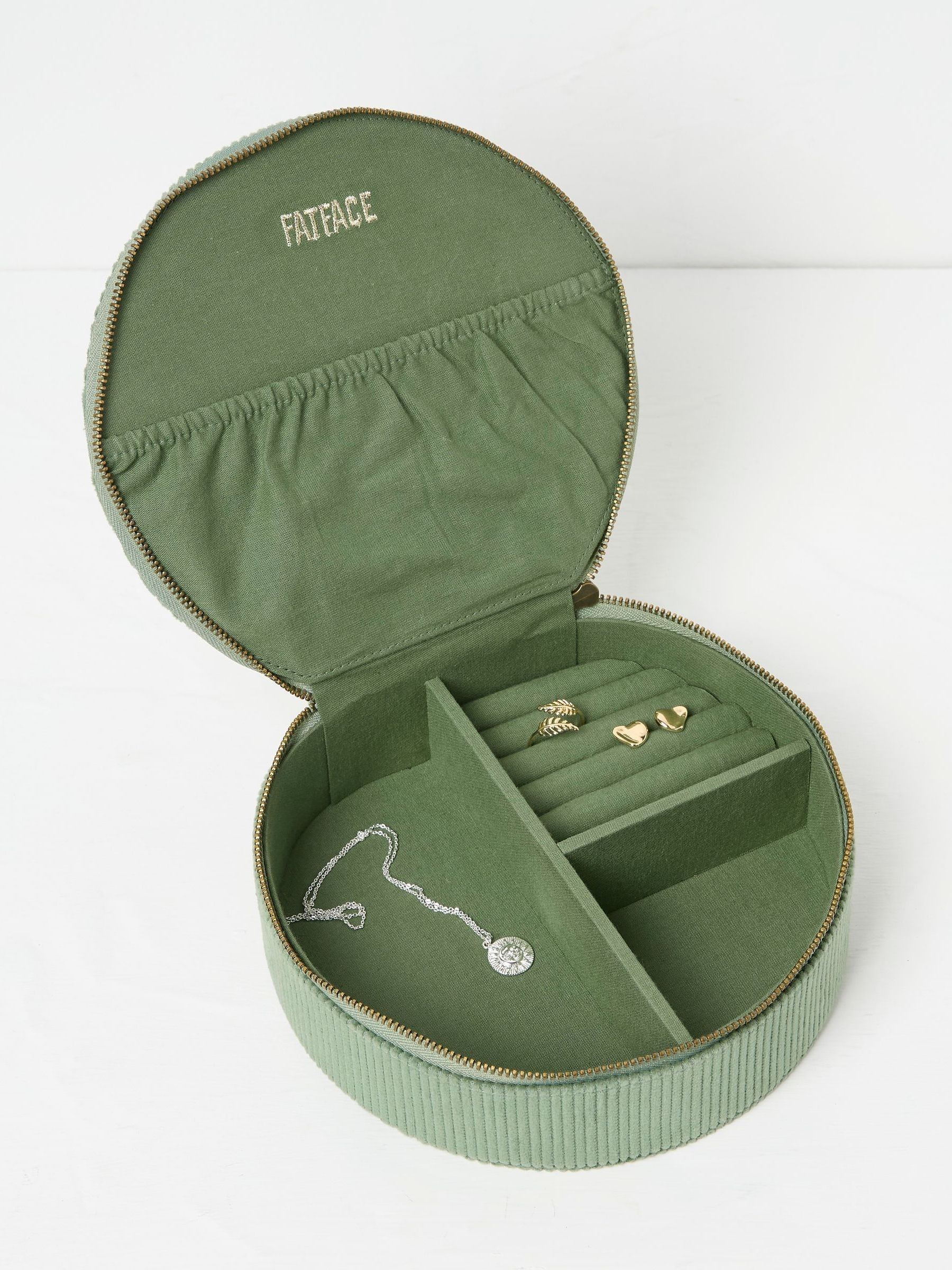 Green Large Bee Embroidered Jewellery Box - Image 2 of 2