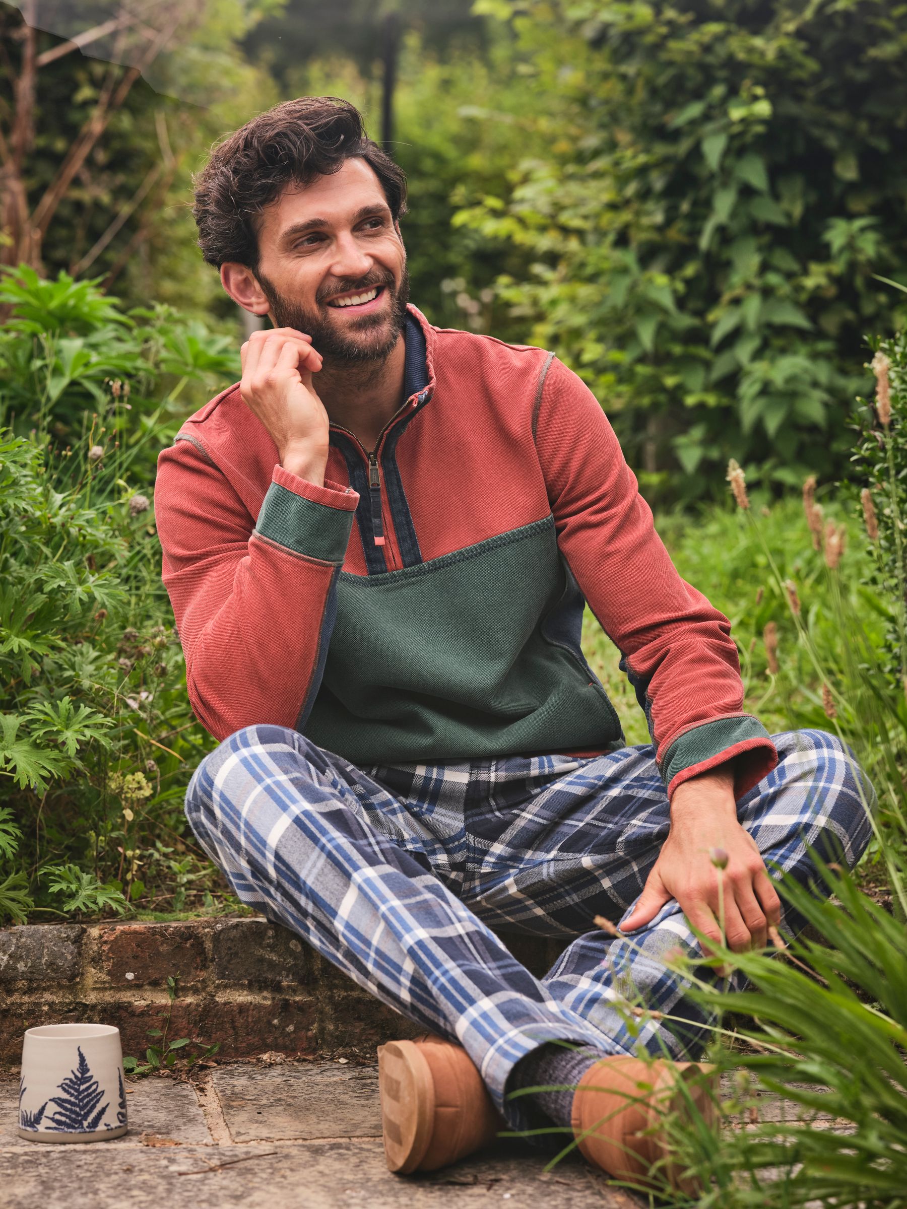 Airlie Orange Panel Sweatshirt - Image 1 of 7