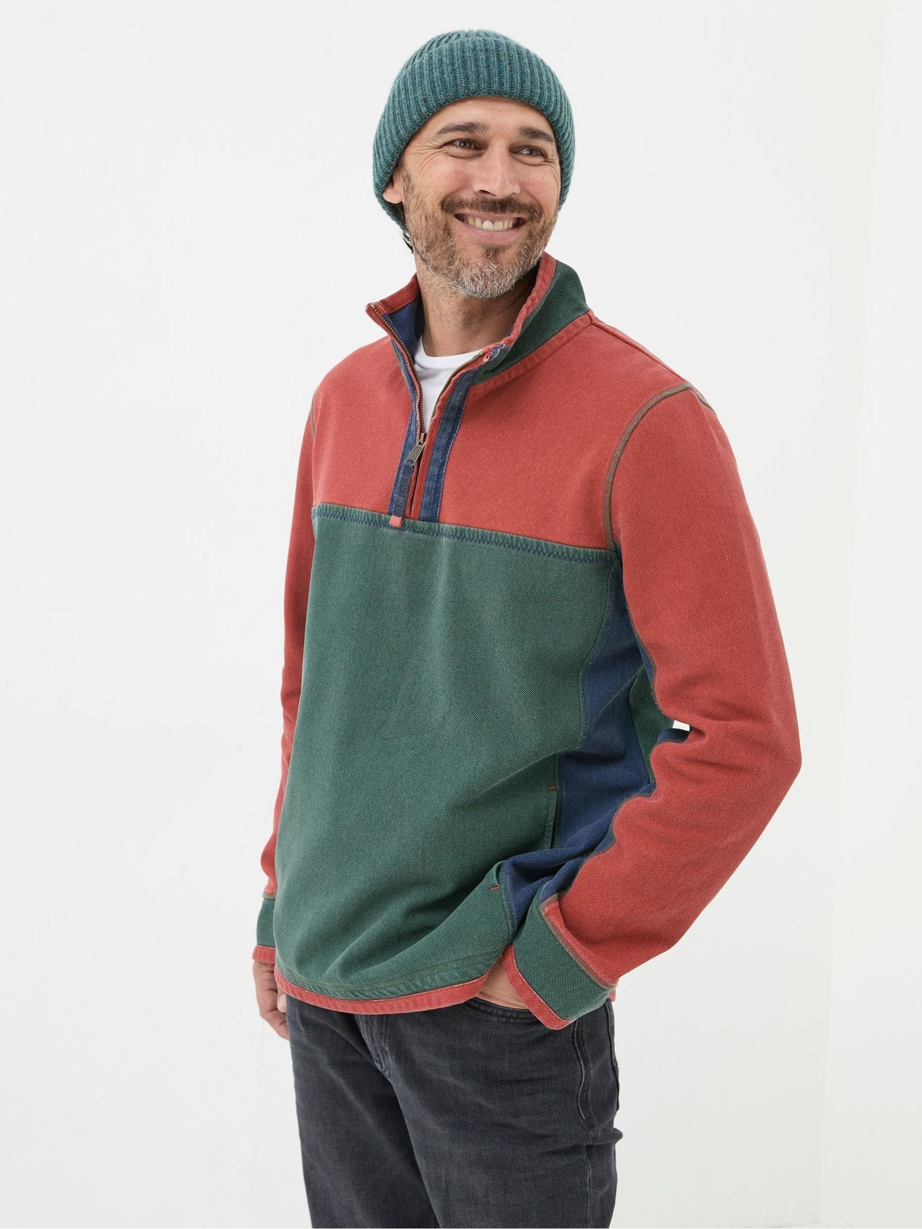 Airlie Orange Panel Sweatshirt - Image 2 of 7