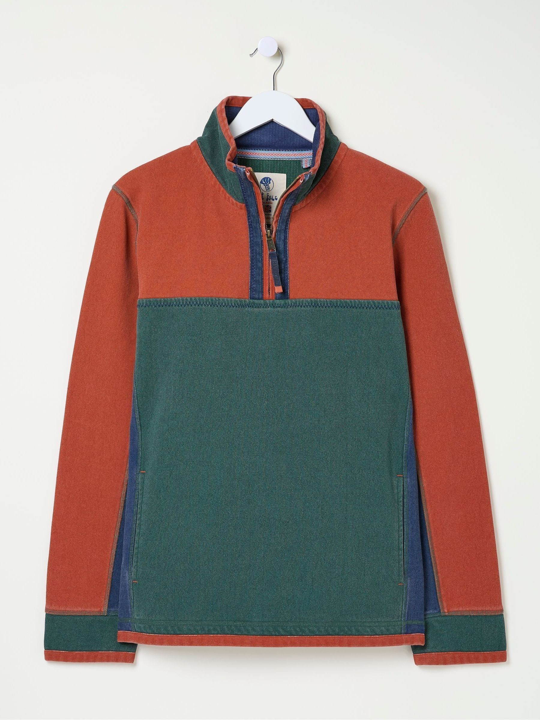 Airlie Orange Panel Sweatshirt - Image 7 of 7