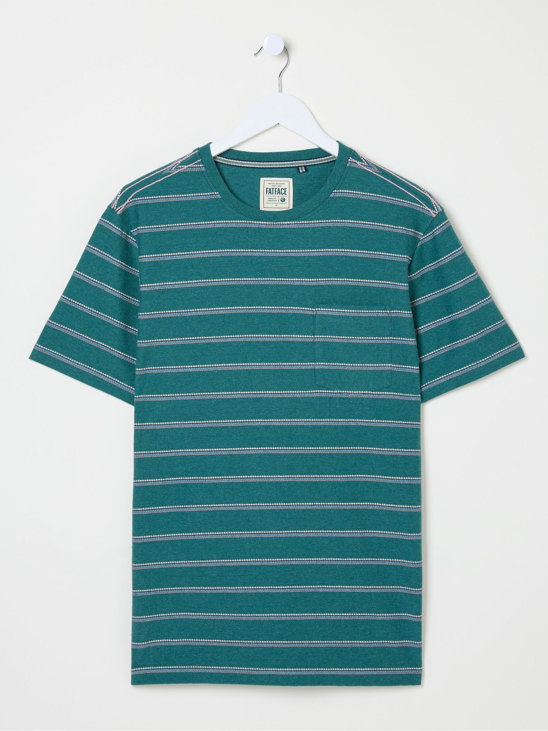 Barnstaple Green Stripe T-Shirt - Image 3 of 3