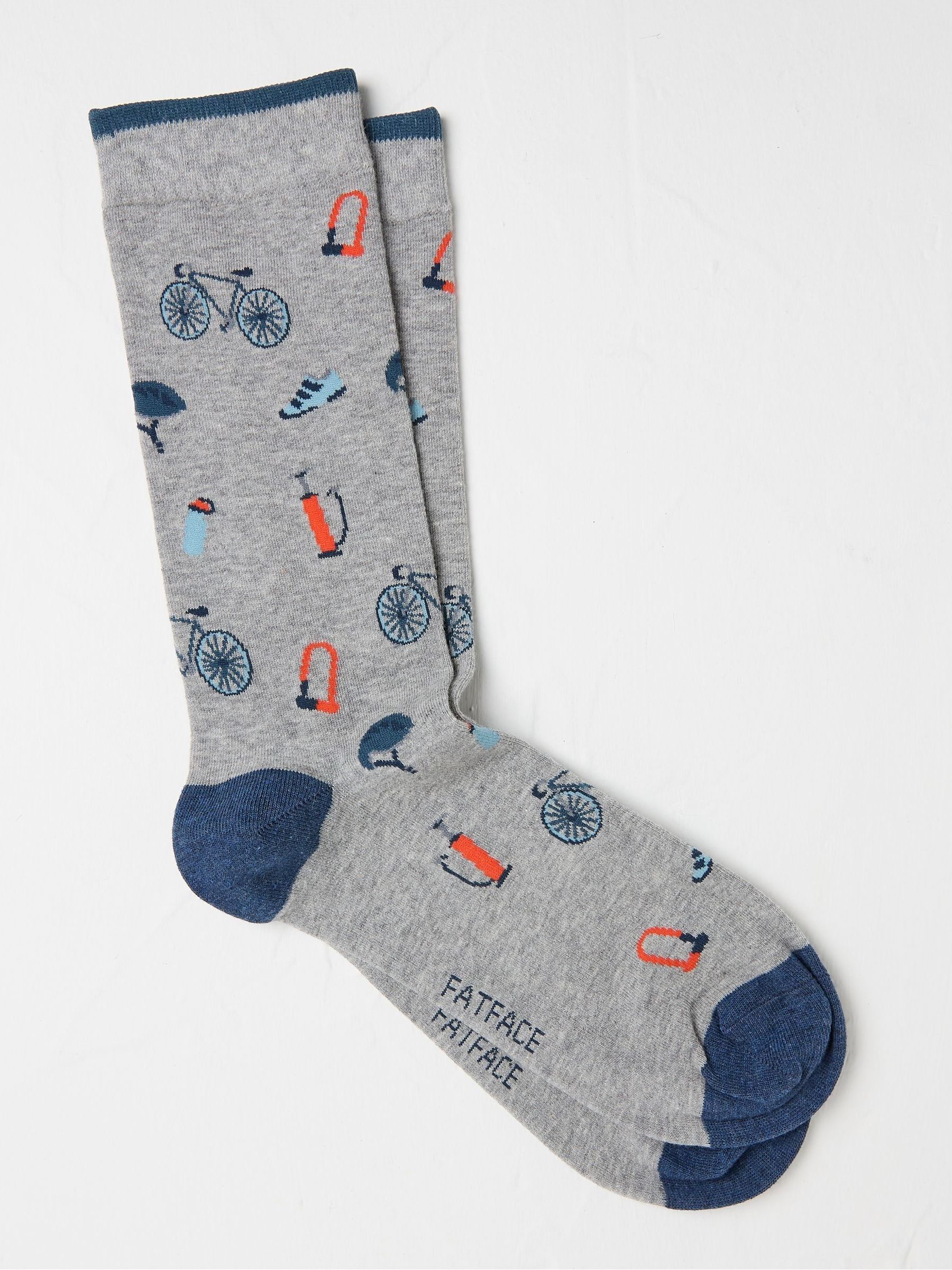 Grey Bike Parts Men's Socks 1 Pack - Image 1 of 2