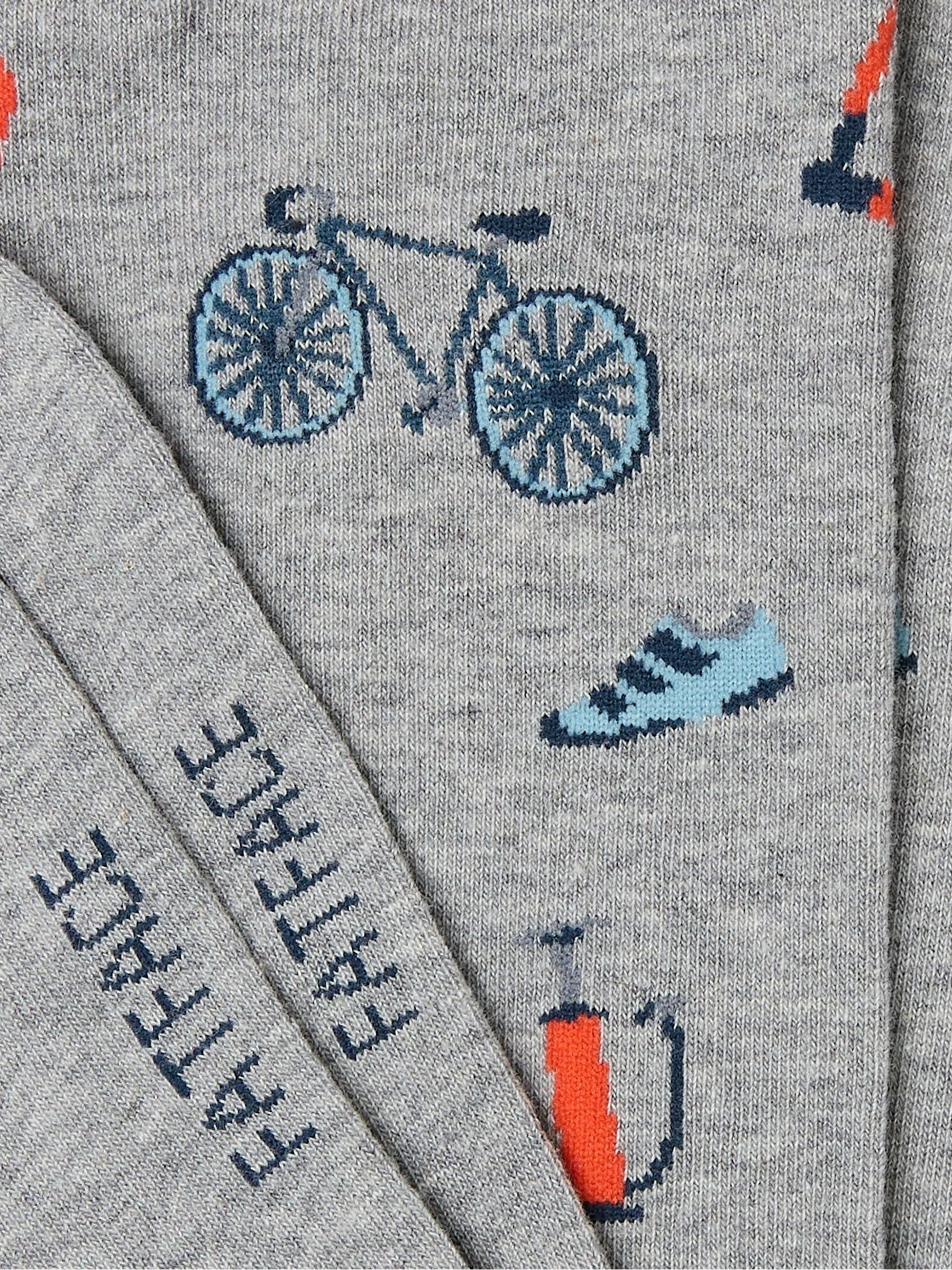Grey Bike Parts Men's Socks 1 Pack - Image 2 of 2