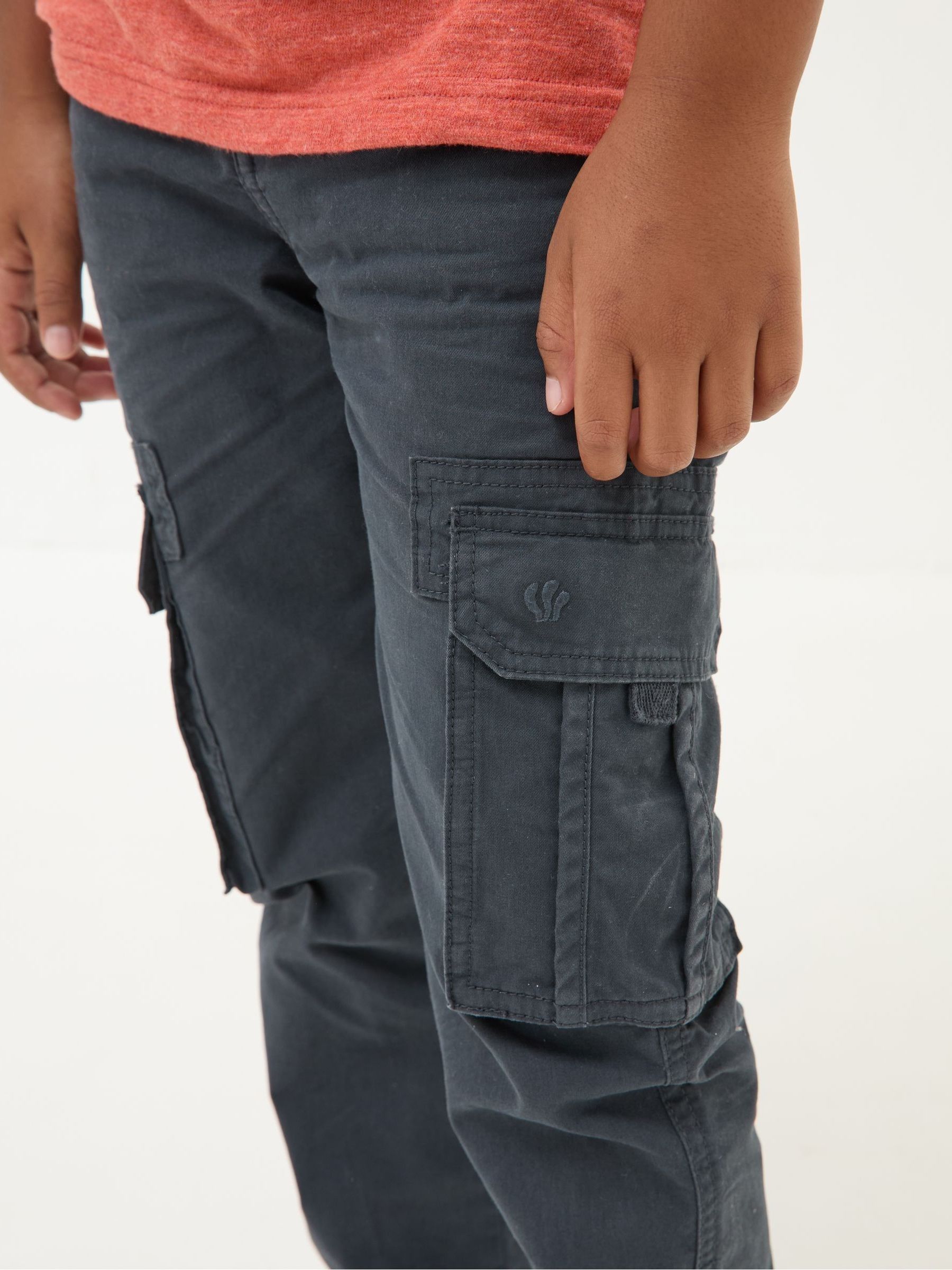 Lulworth Navy Blue Cargo Trousers - Image 4 of 5