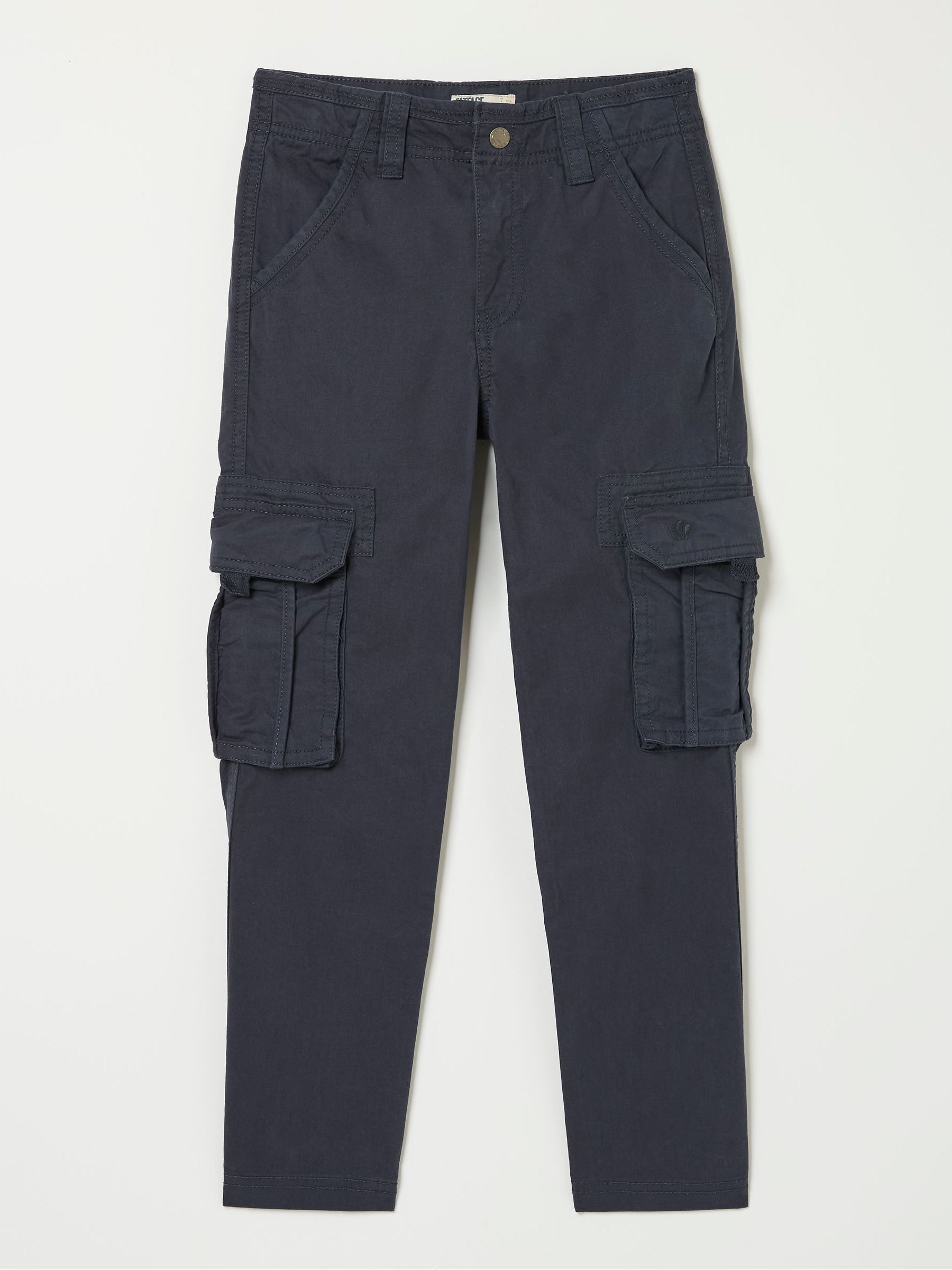 Lulworth Navy Blue Cargo Trousers - Image 5 of 5