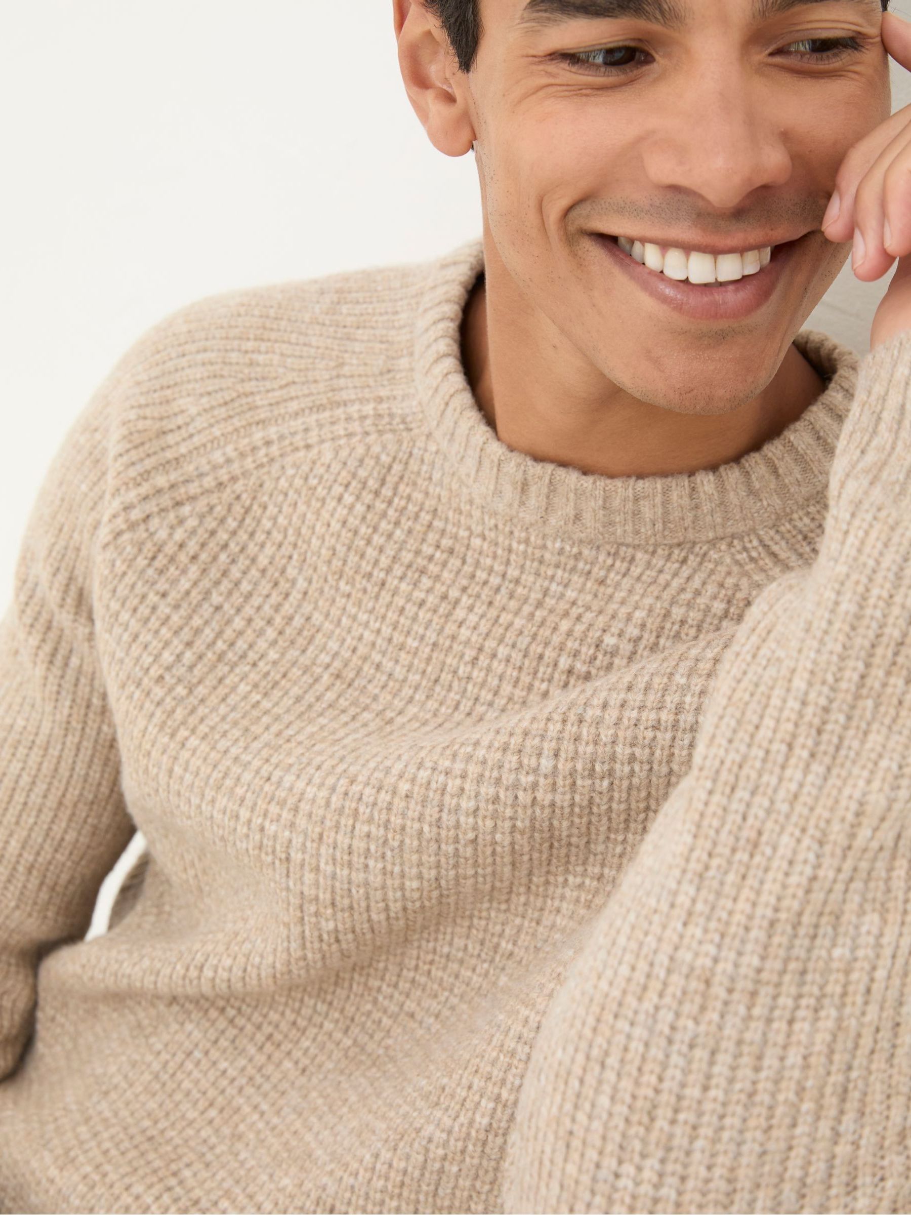 Calder Natural Crew Neck Jumper - Image 4 of 5