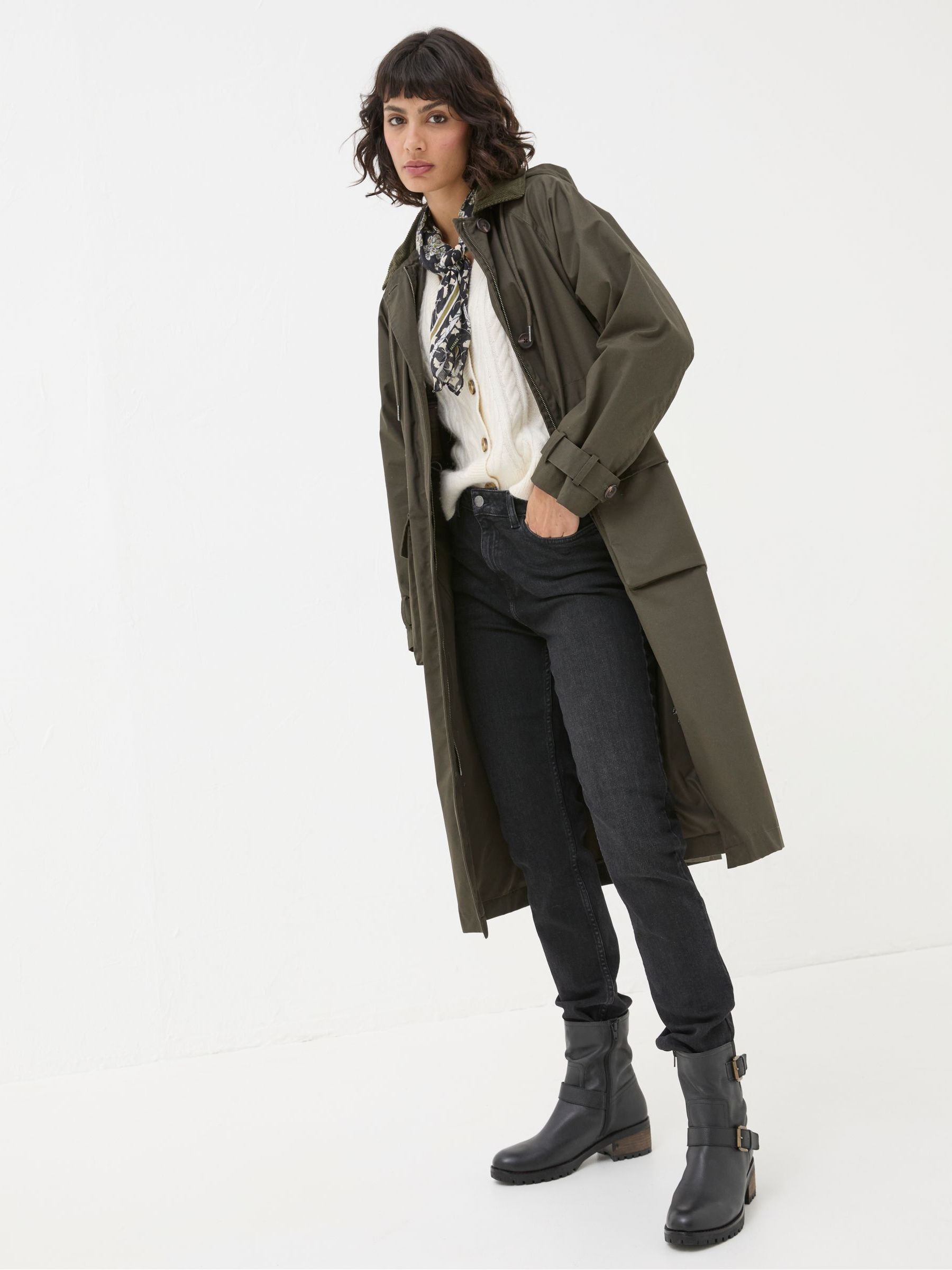 Audrey Green Trench Coat | FatFace USA