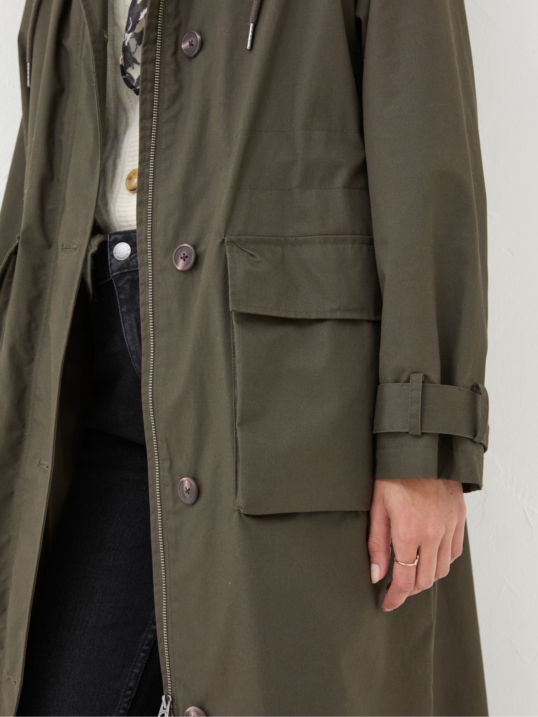 Audrey Green Trench Coat - Image 5 of 6