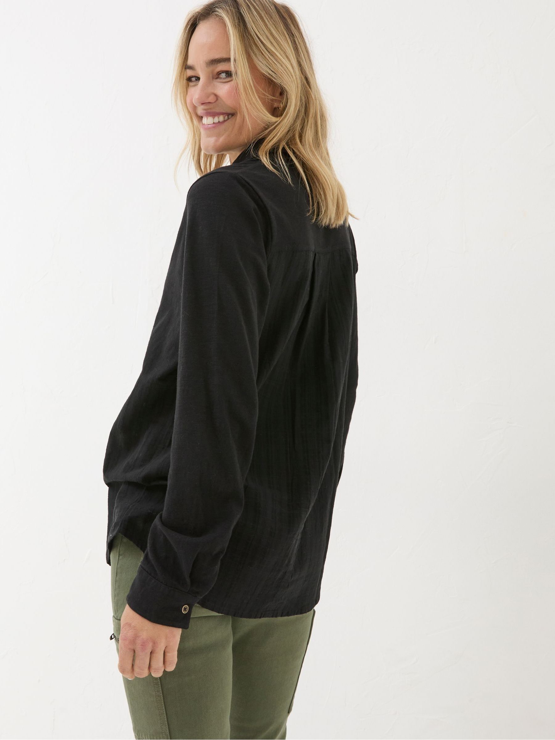 Sammy Black Shirt Tunic - Image 2 of 5