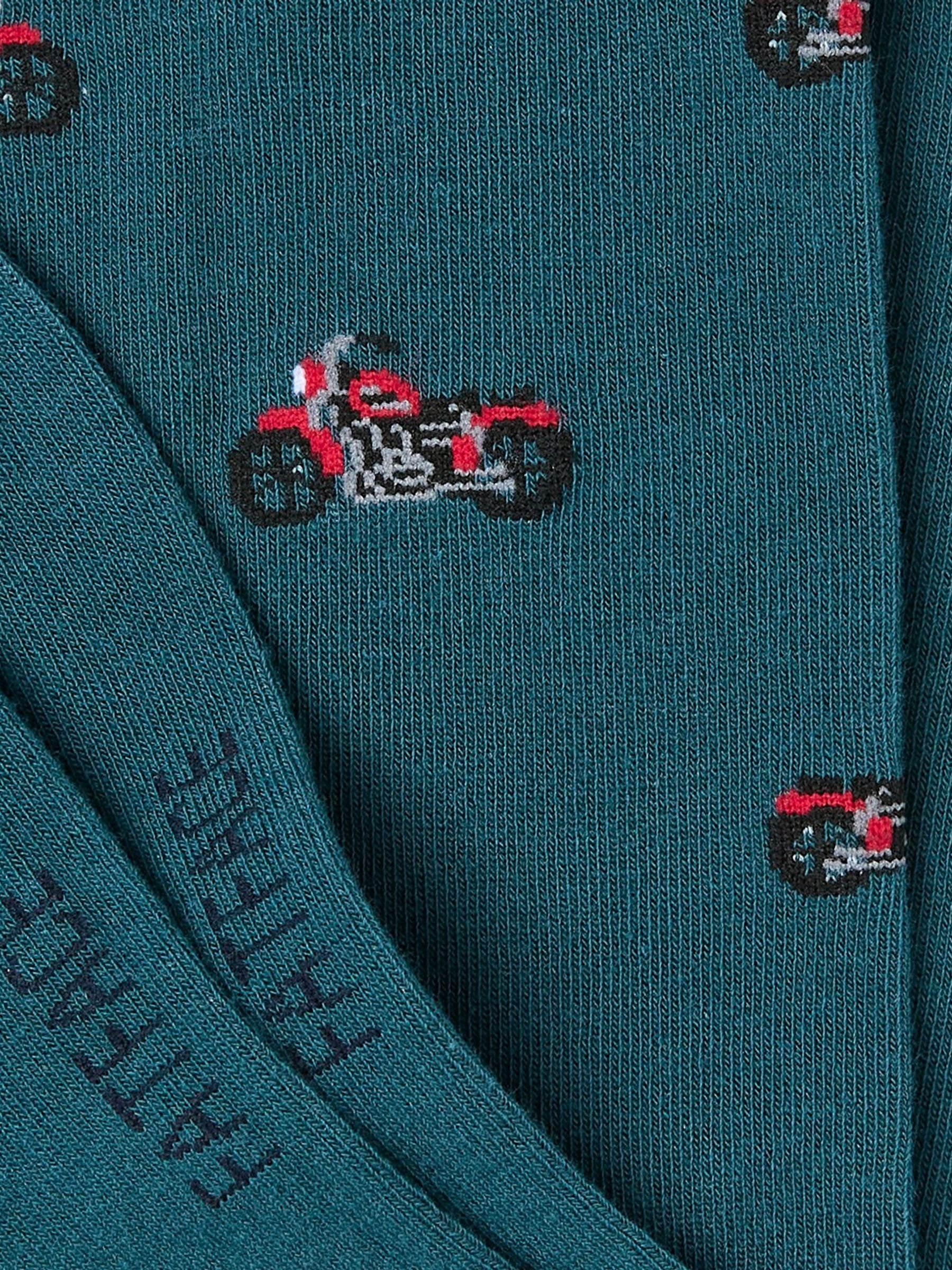 Blue Motorbike Men's Socks 1 Pack - Image 2 of 2