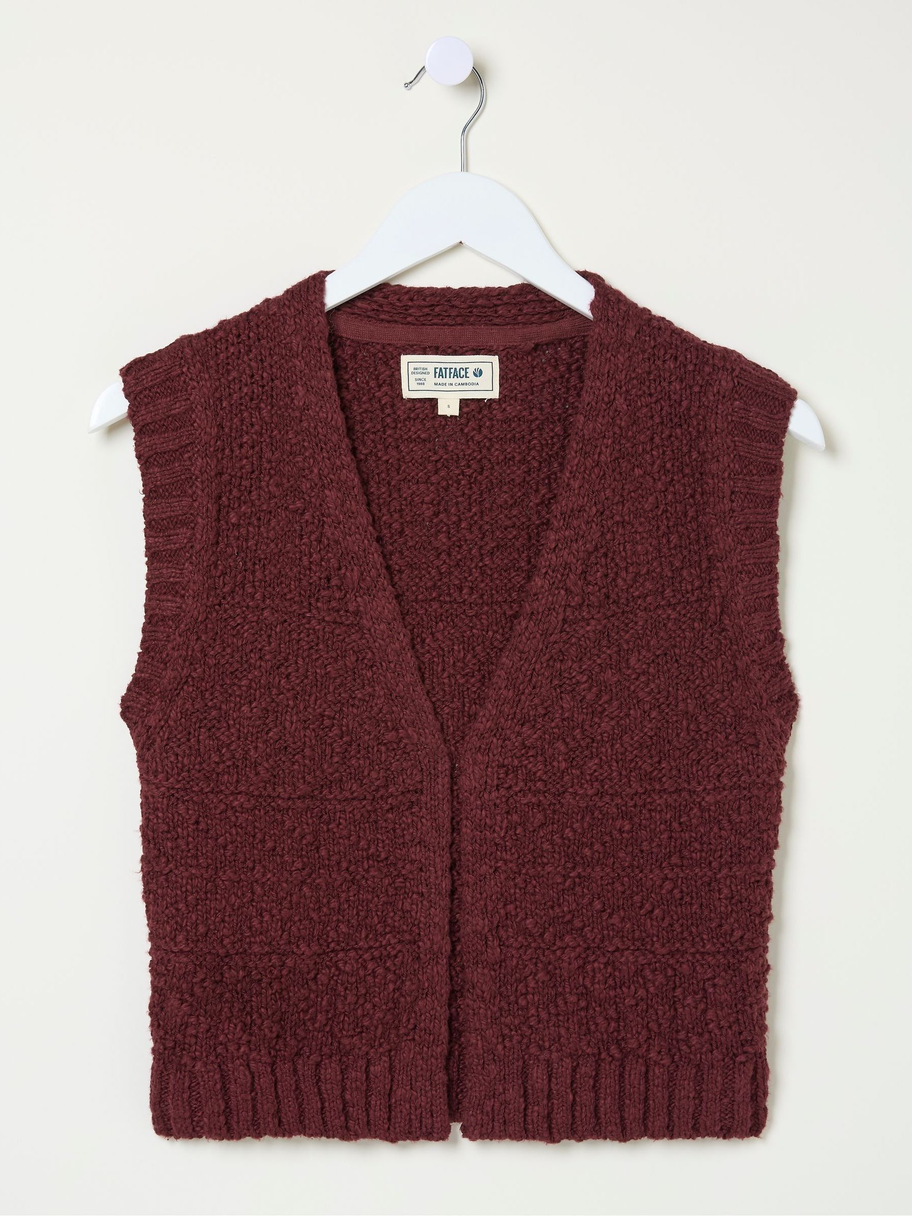 Talia Red Pattern Waistcoat - Image 5 of 5