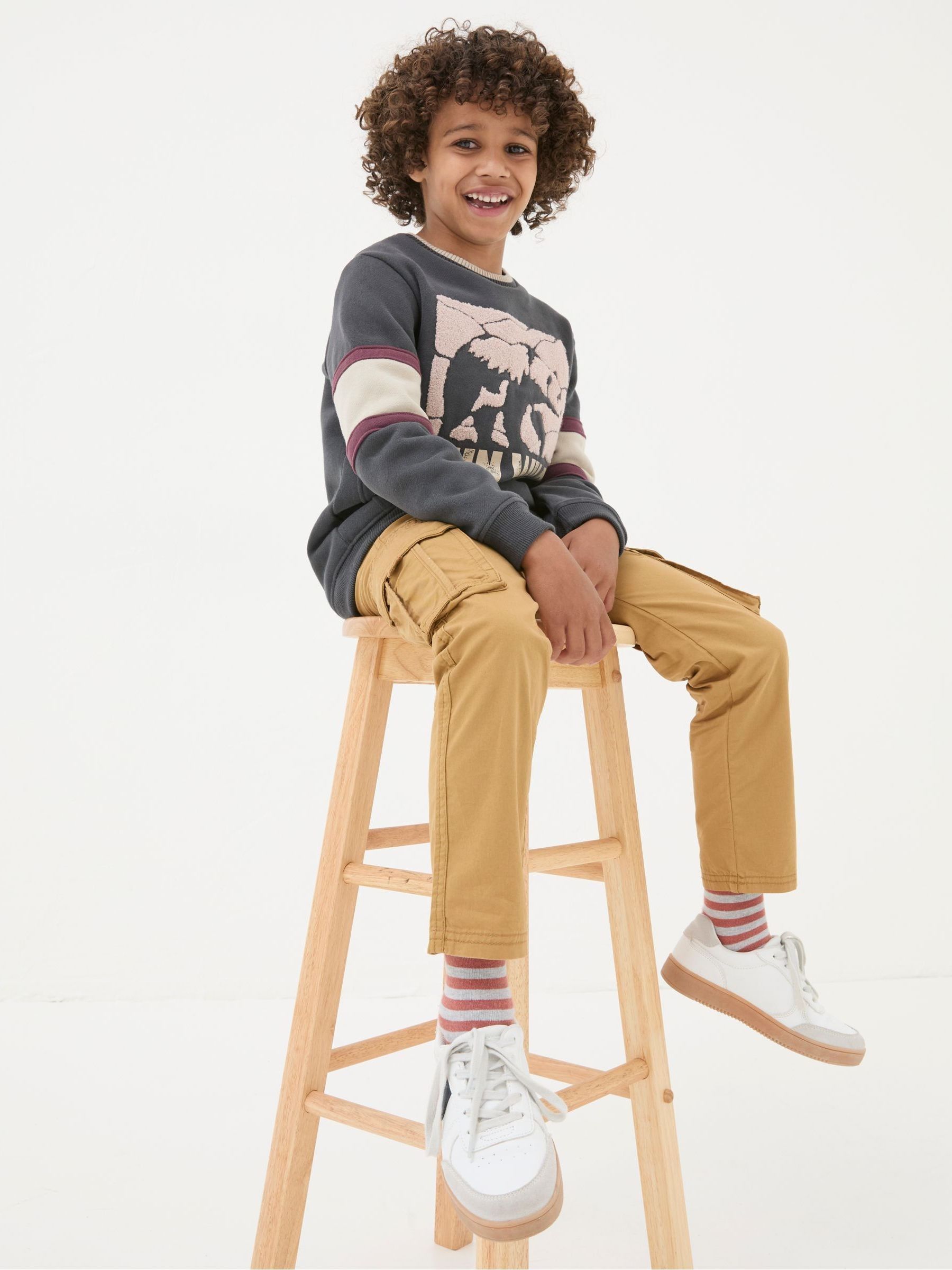 Lulworth Brown/Stone Cargo Trousers - Image 3 of 5
