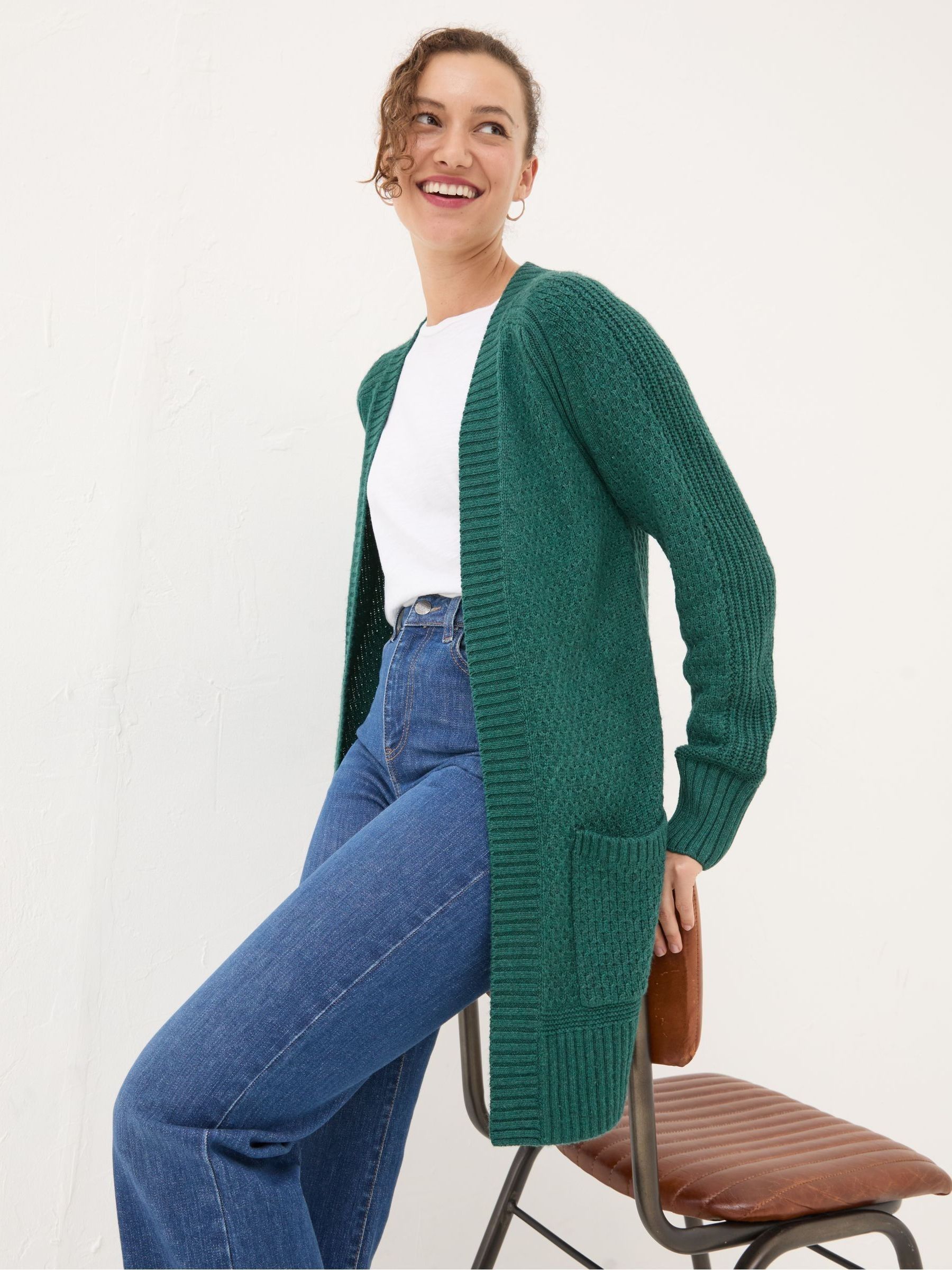 Hannah Dark Green Cardigan - Image 1 of 6 Hannah Dark Green Cardigan - Image 1 of 6