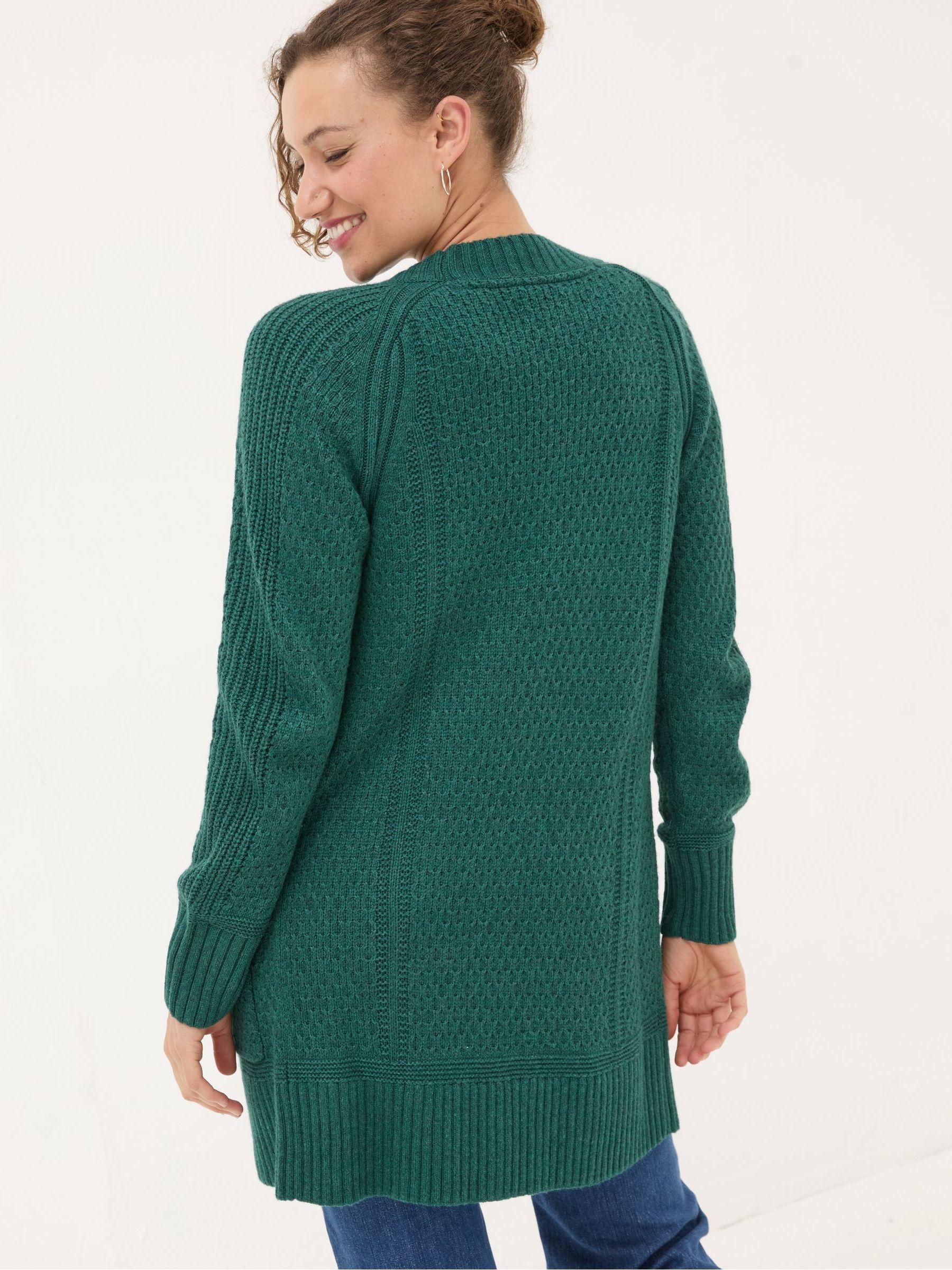 Hannah Dark Green Cardigan - Image 2 of 6 Hannah Dark Green Cardigan - Image 2 of 6