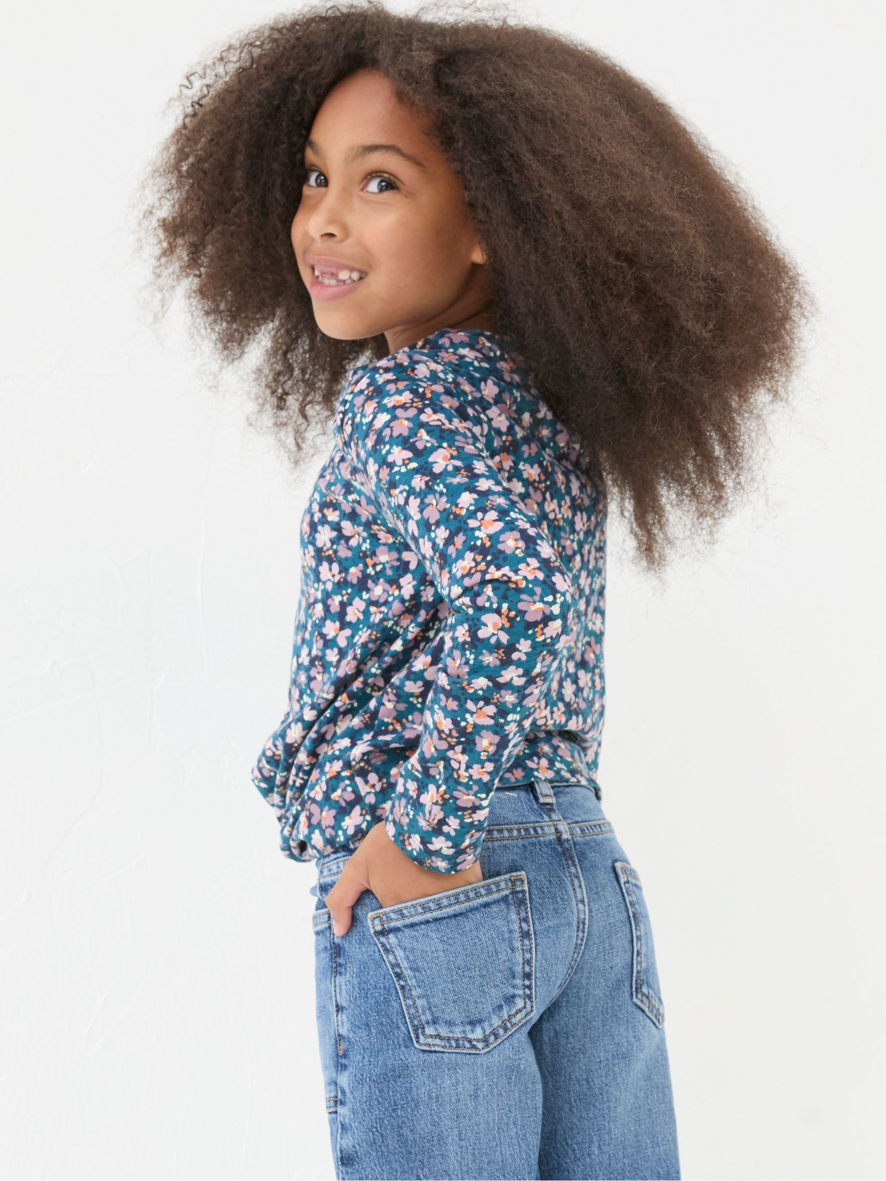 Blue Floral Knot T Shirt - Image 2 of 5