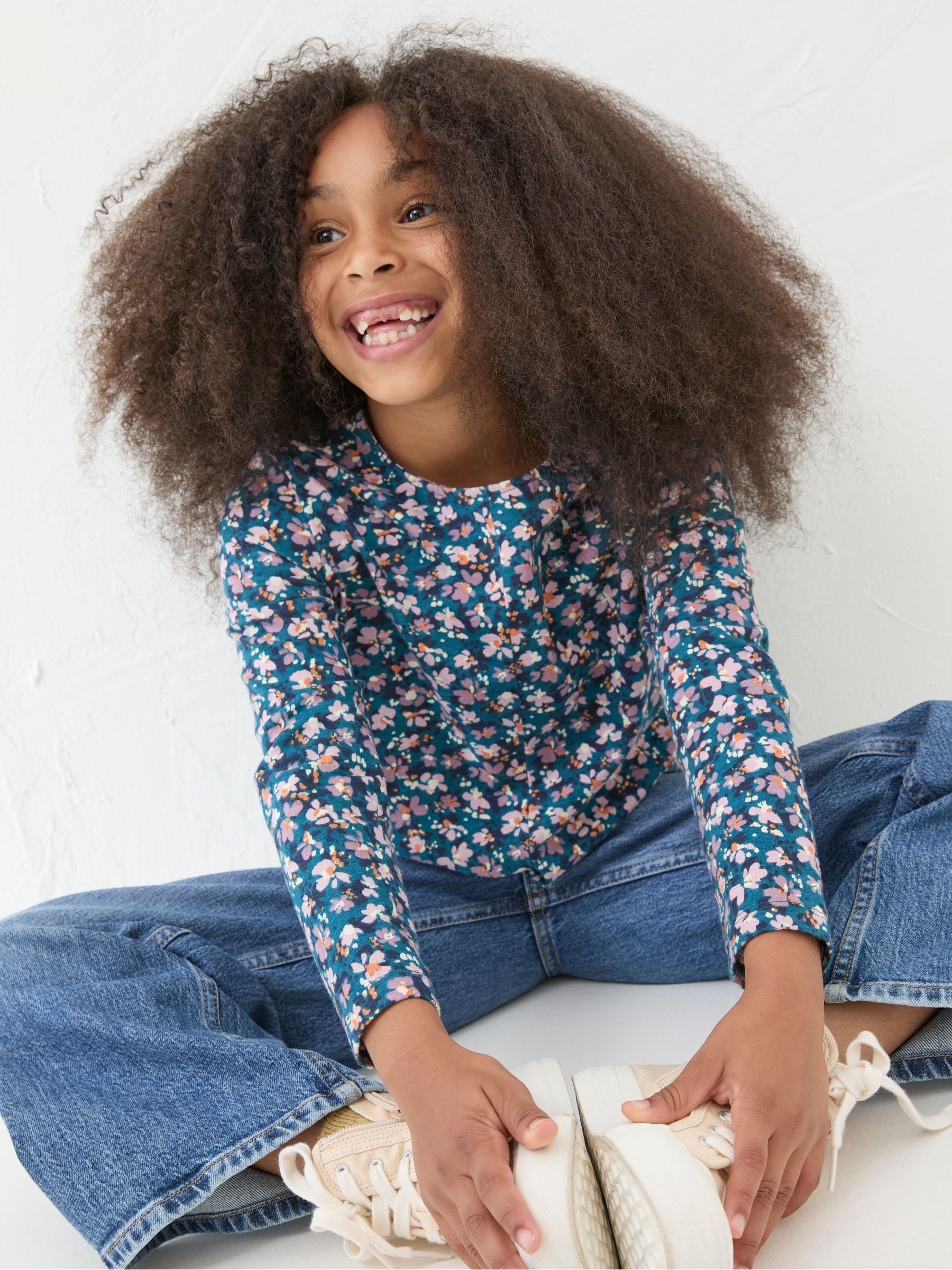 Blue Floral Knot T Shirt - Image 3 of 5