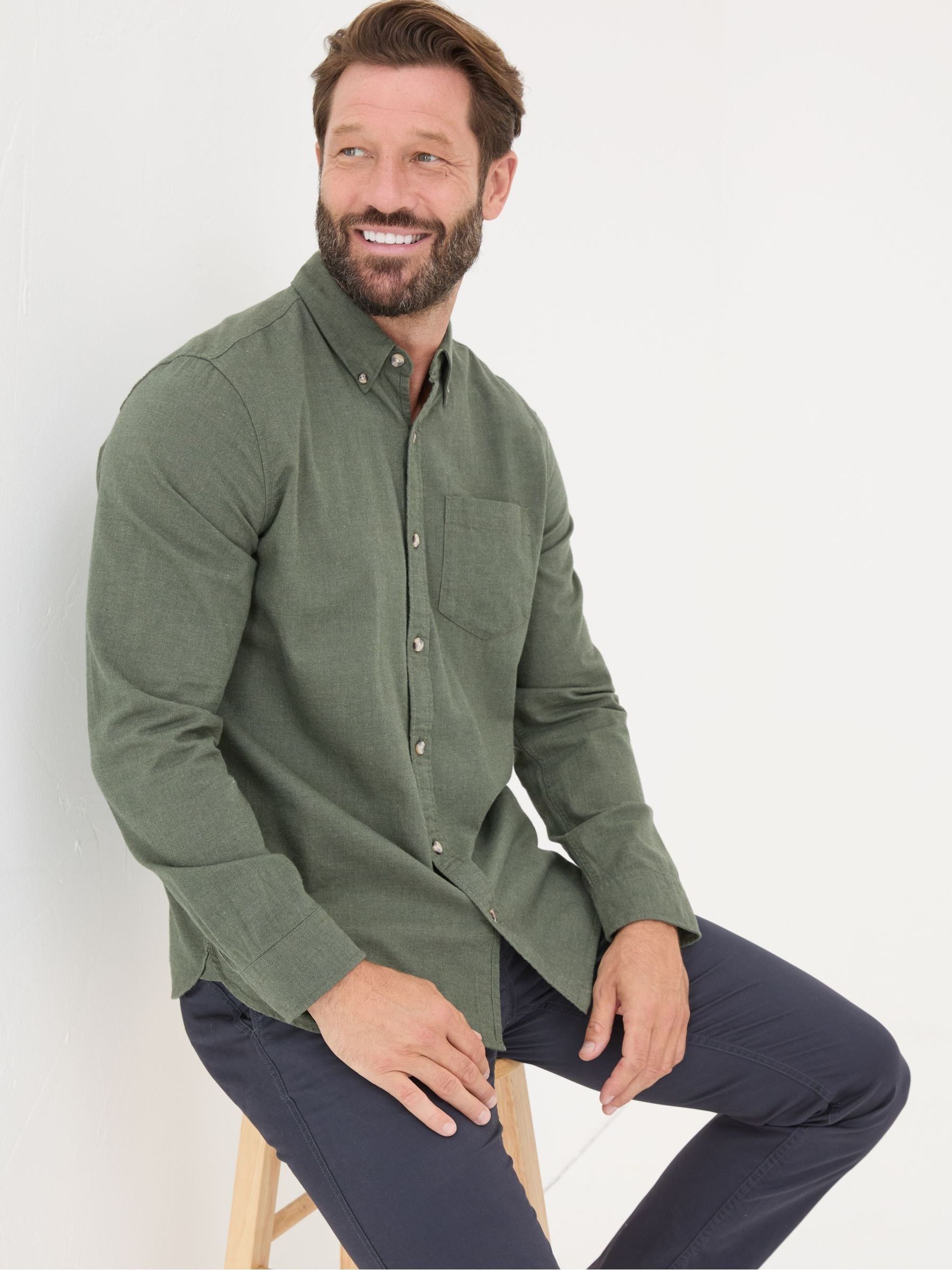 Green Long Sleeve Tadlow Shirt - Image 3 of 5