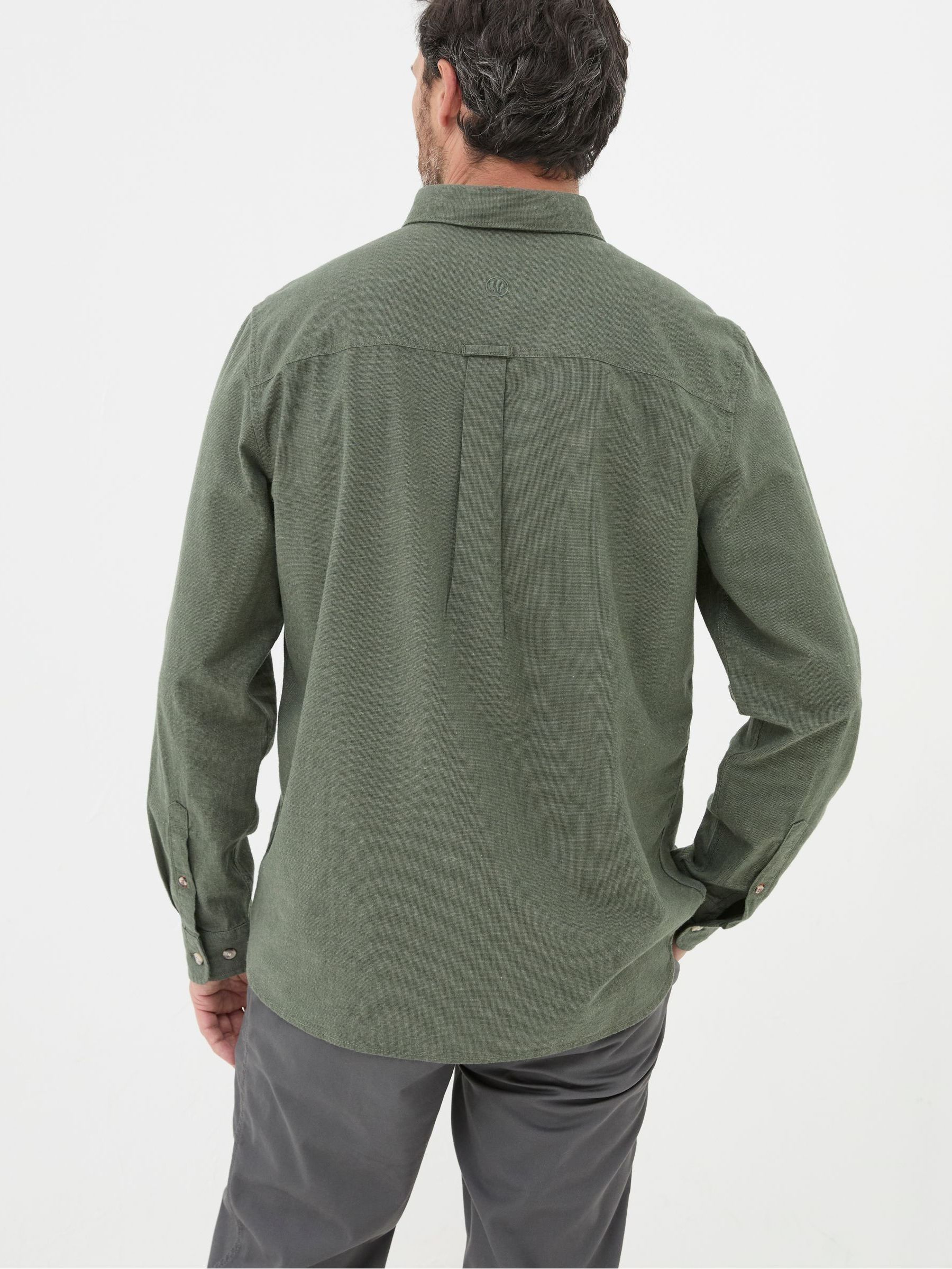 Green Long Sleeve Tadlow Shirt - Image 2 of 5 Green Long Sleeve Tadlow Shirt - Image 2 of 5