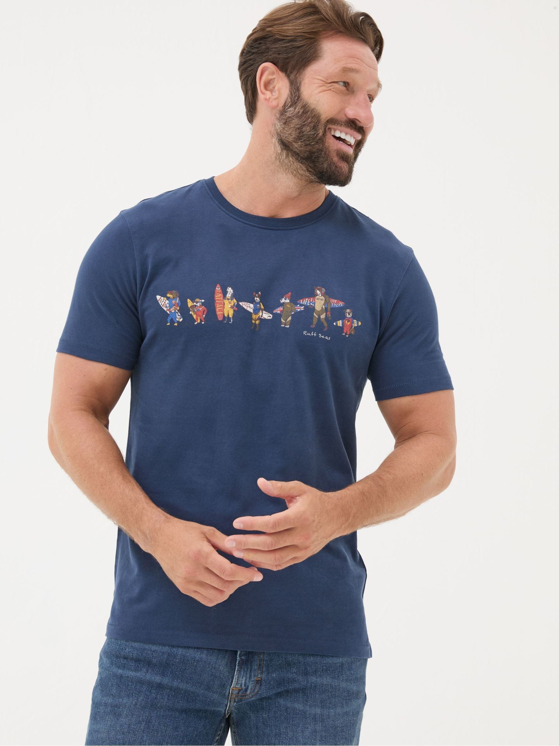 Blue Ruff Seas T-Shirt - Image 1 of 4