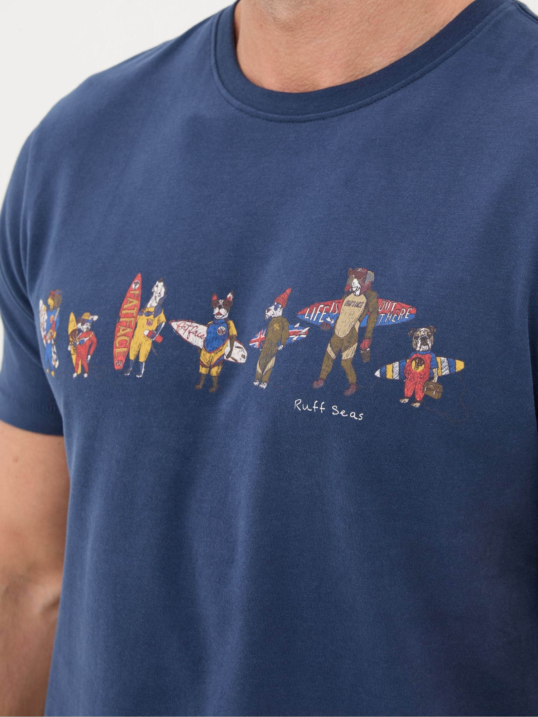 Blue Ruff Seas T-Shirt - Image 3 of 4