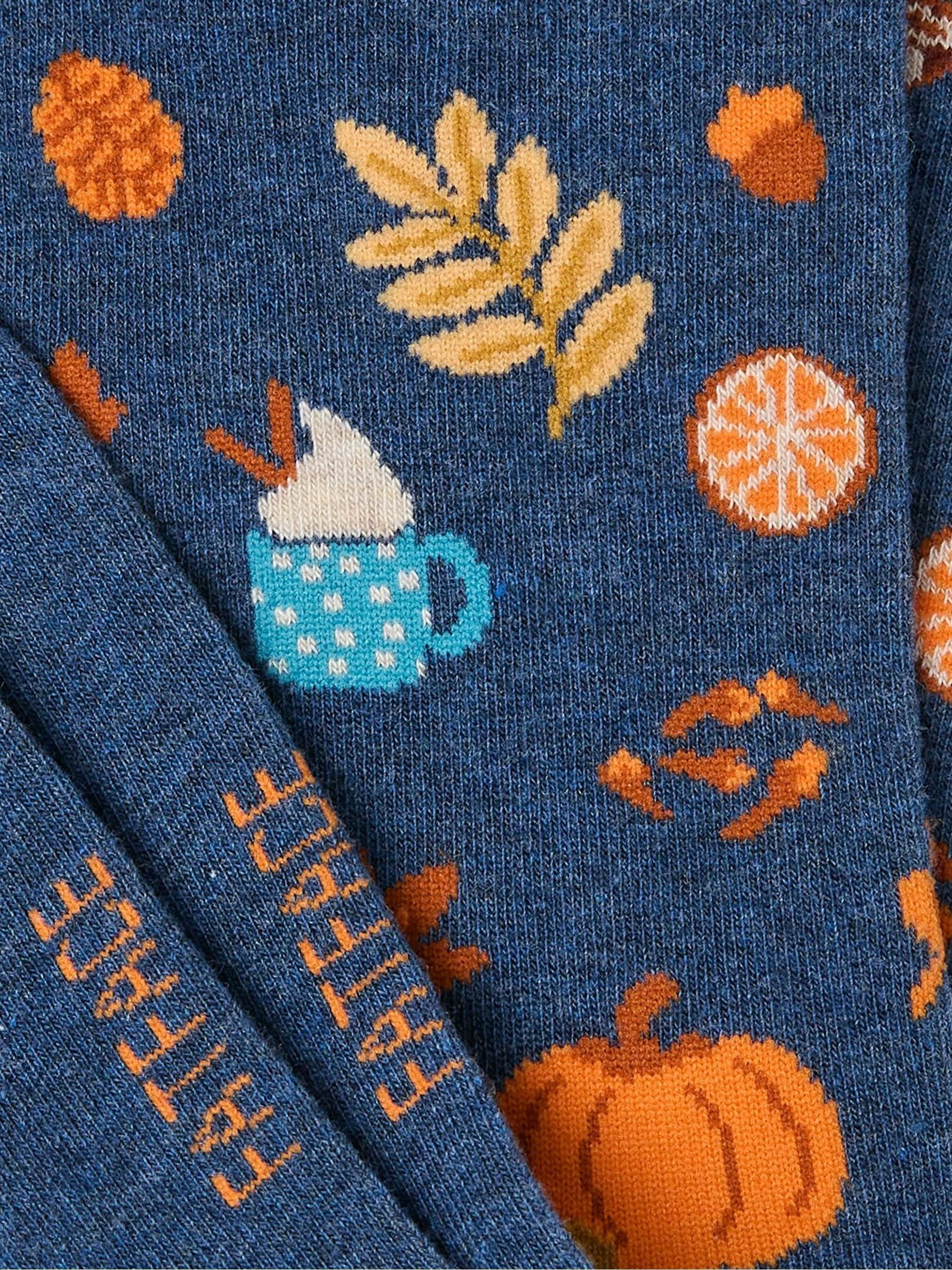 Blue Autumn Socks 1PK - Image 2 of 2