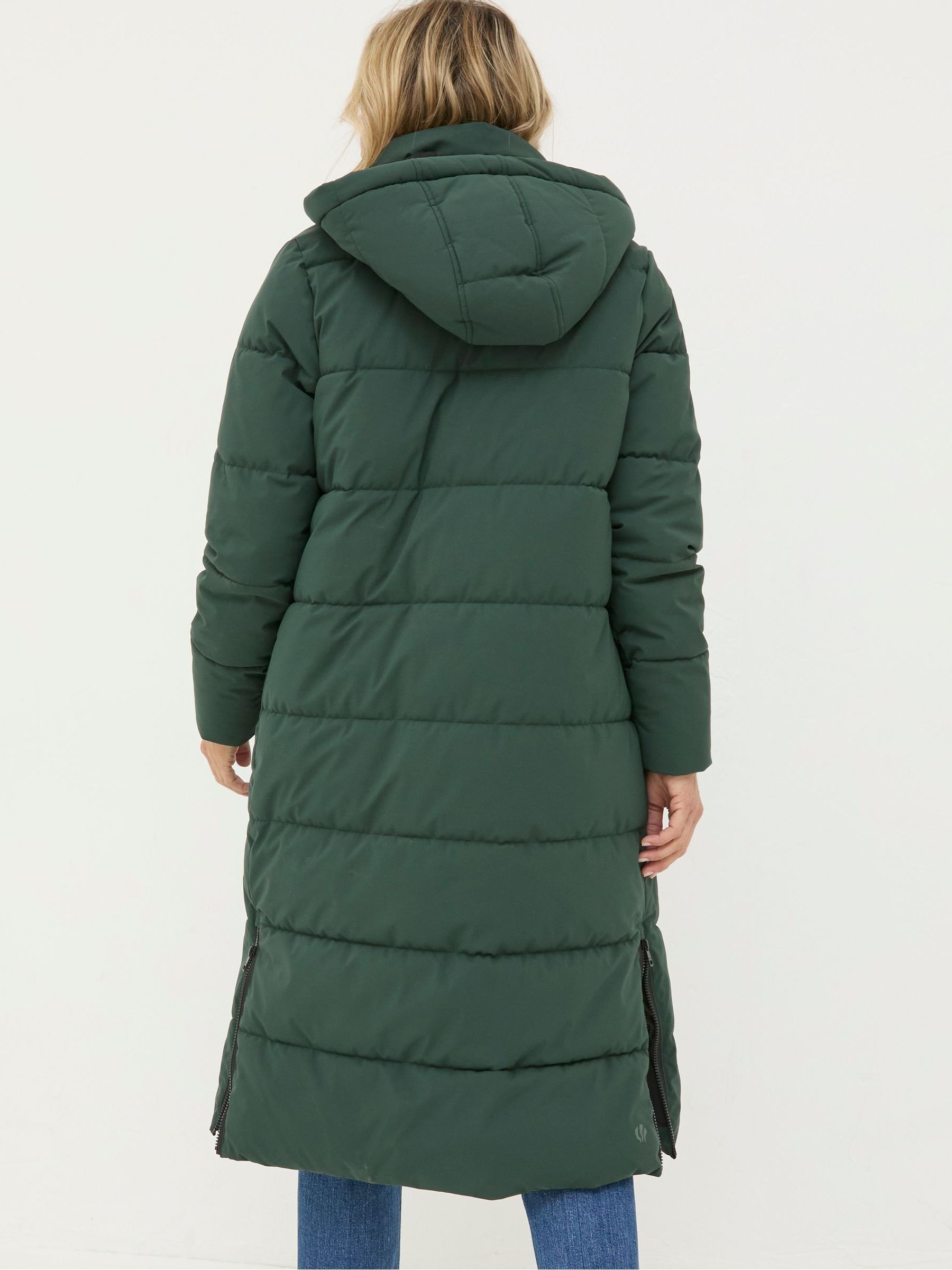 Harley Green Long Puffer Coat - Image 3 of 6