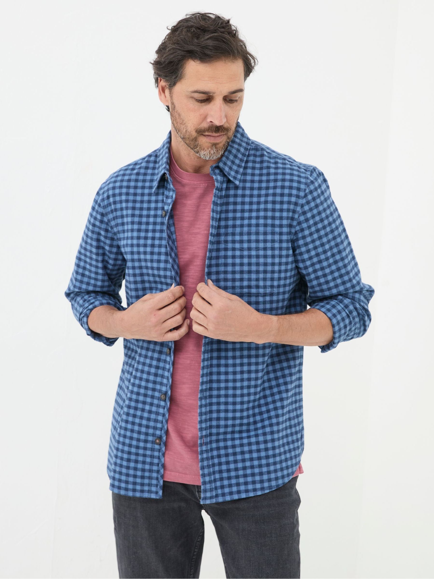 Blue Everly Gingham Shirt - Image 3 of 5