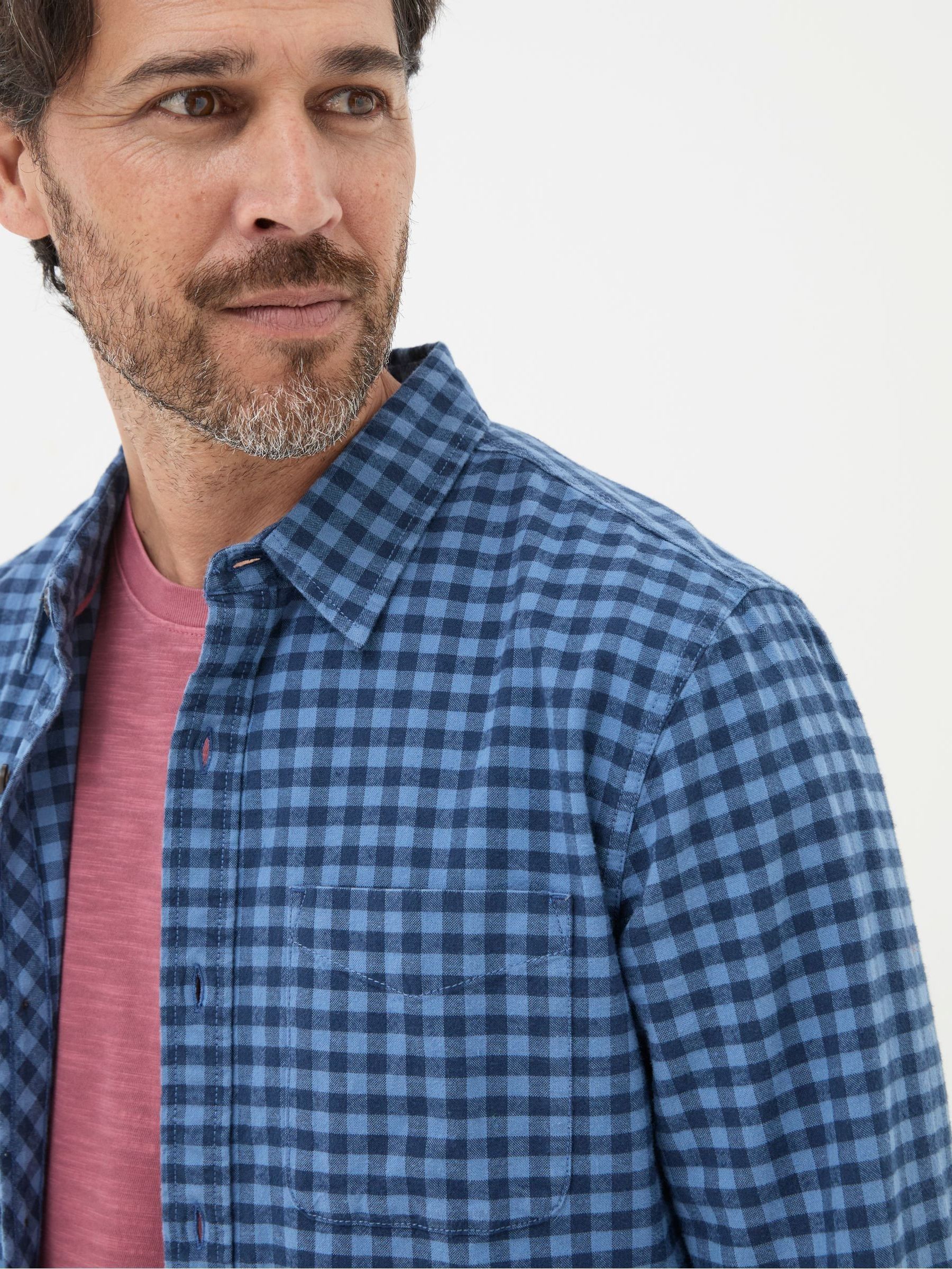 Blue Everly Gingham Shirt - Image 4 of 5