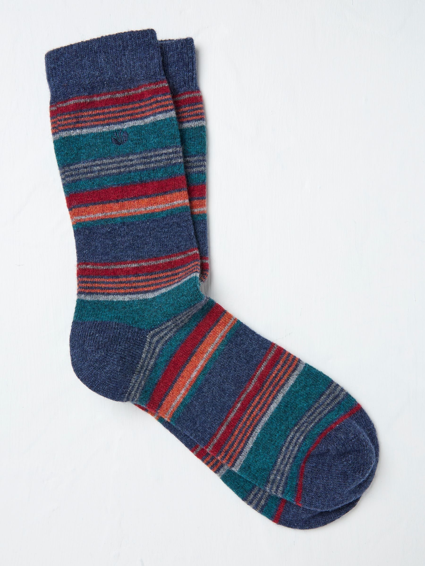Blue Merino Wool Blend Socks - Image 1 of 2