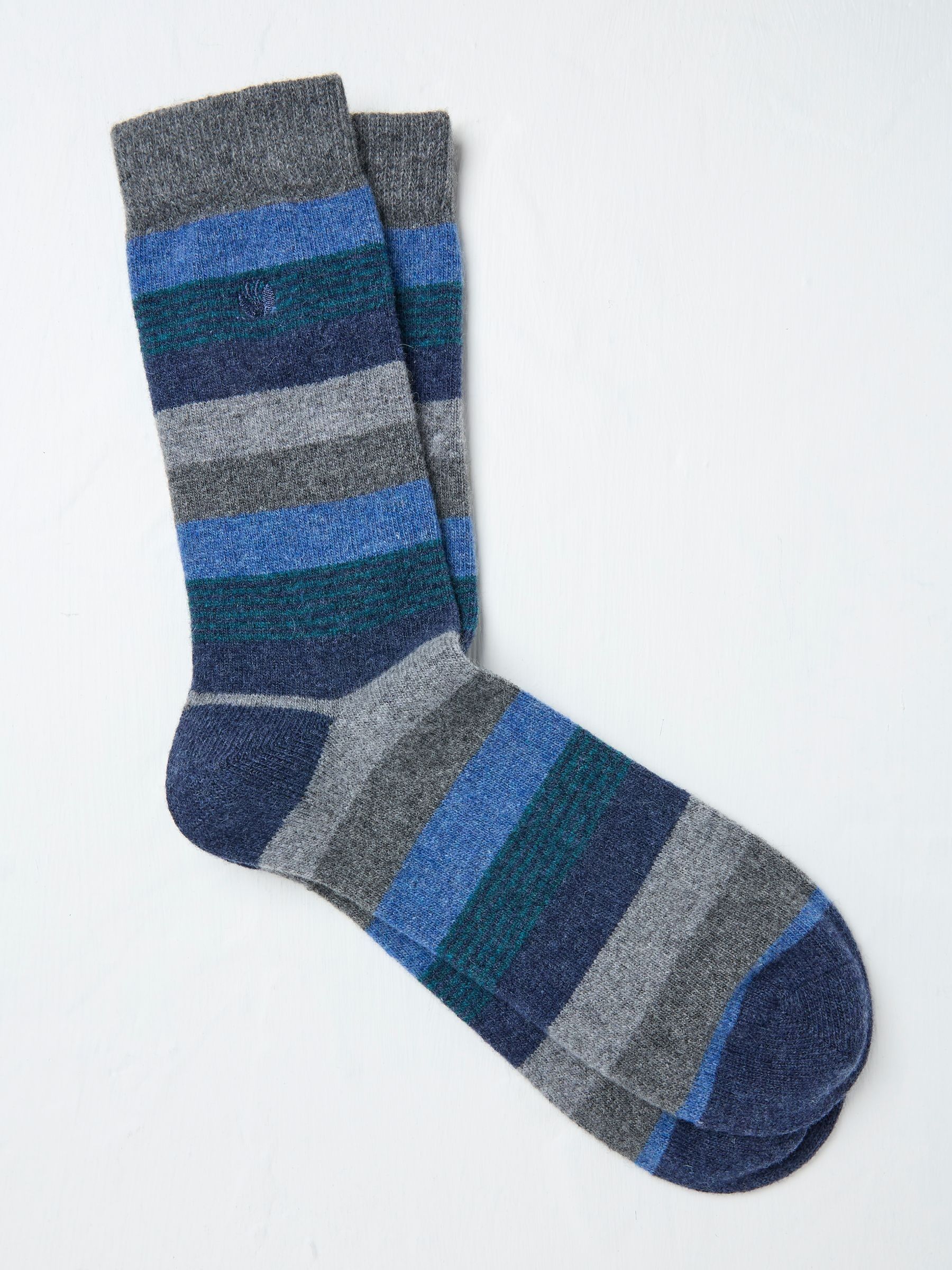 Grey Merino Wool Blend Socks - Image 1 of 2