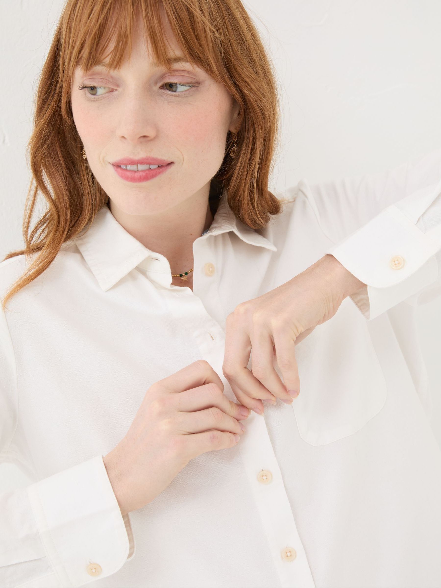 Olivia White 100% Cotton Shirt - Image 3 of 6