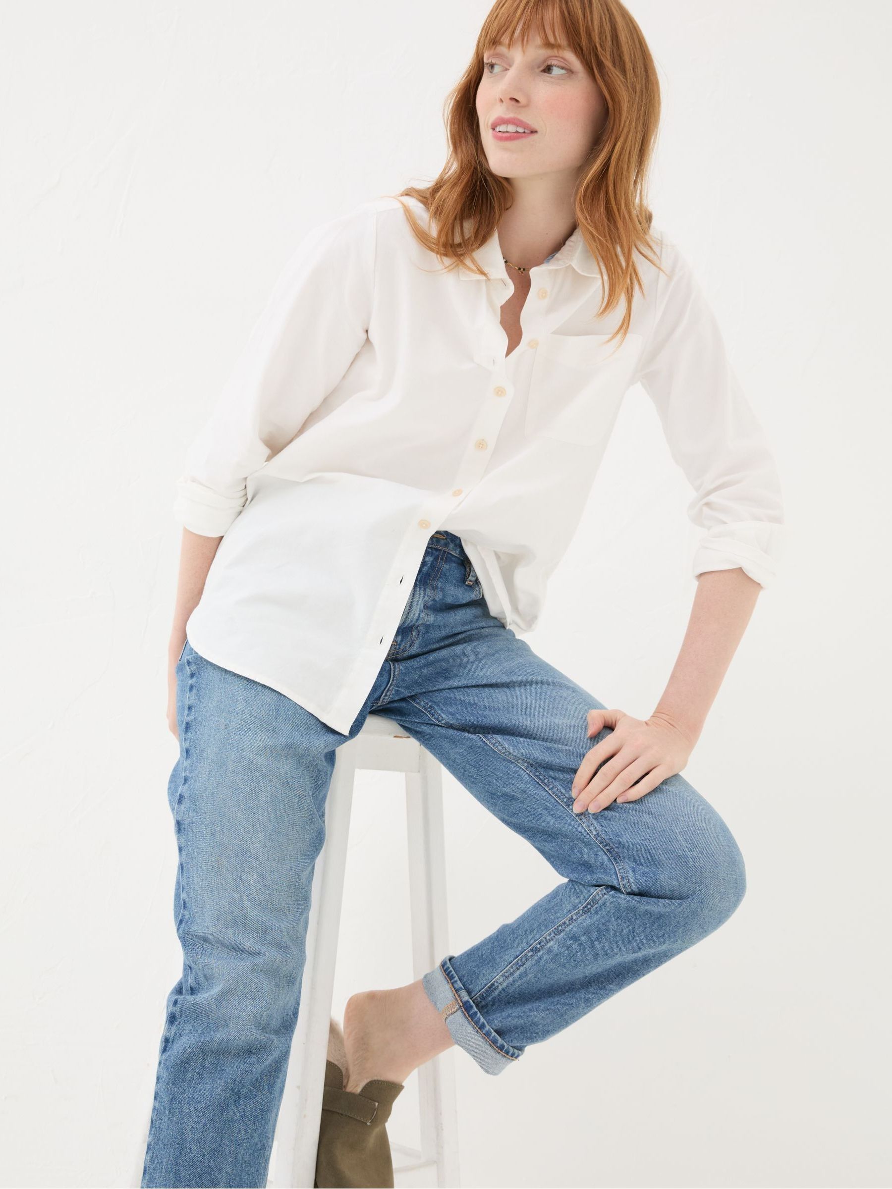 Olivia White 100% Cotton Shirt - Image 5 of 6