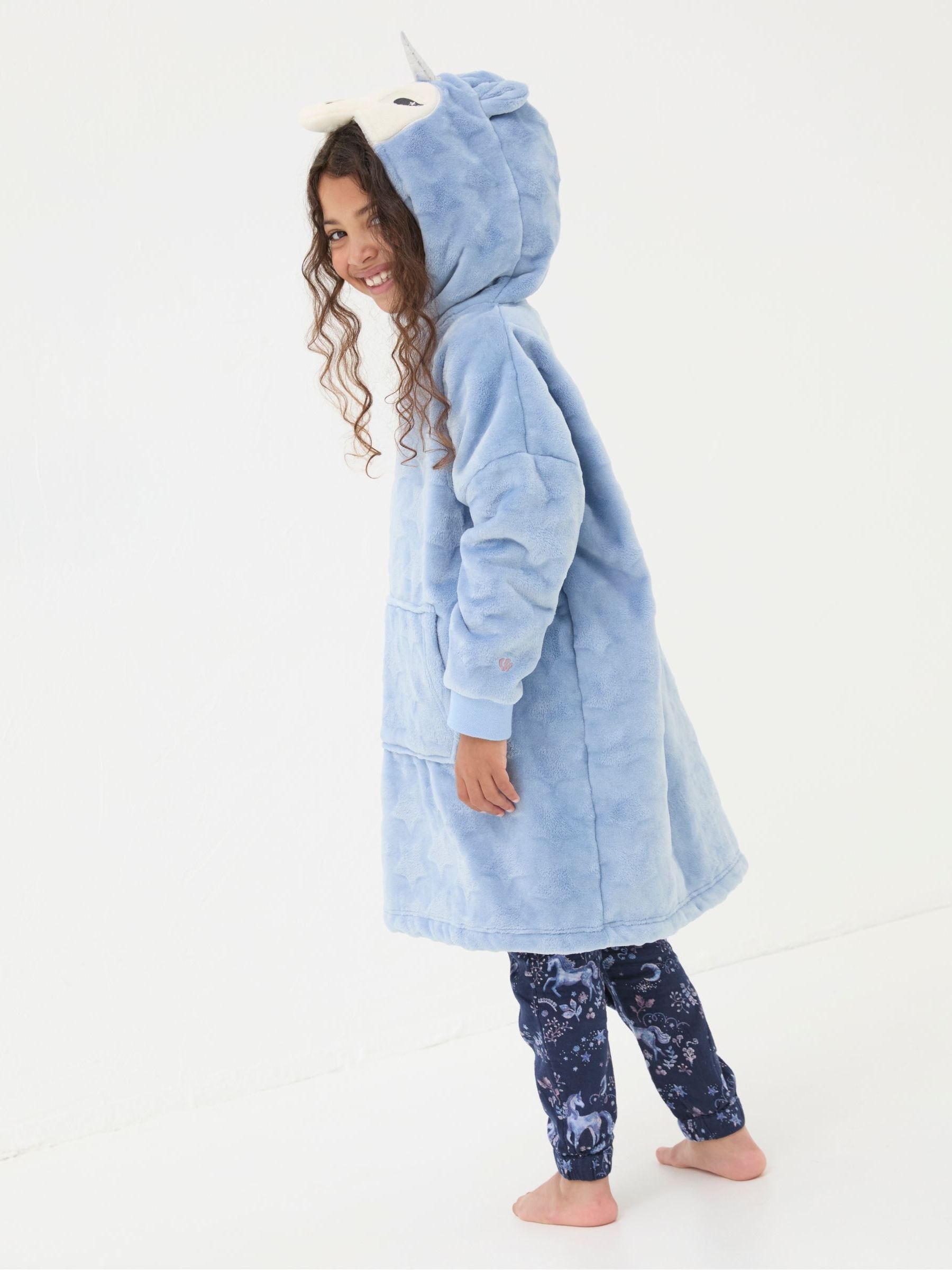 Blue Unicorn Oversized Hoodie - Image 2 of 5