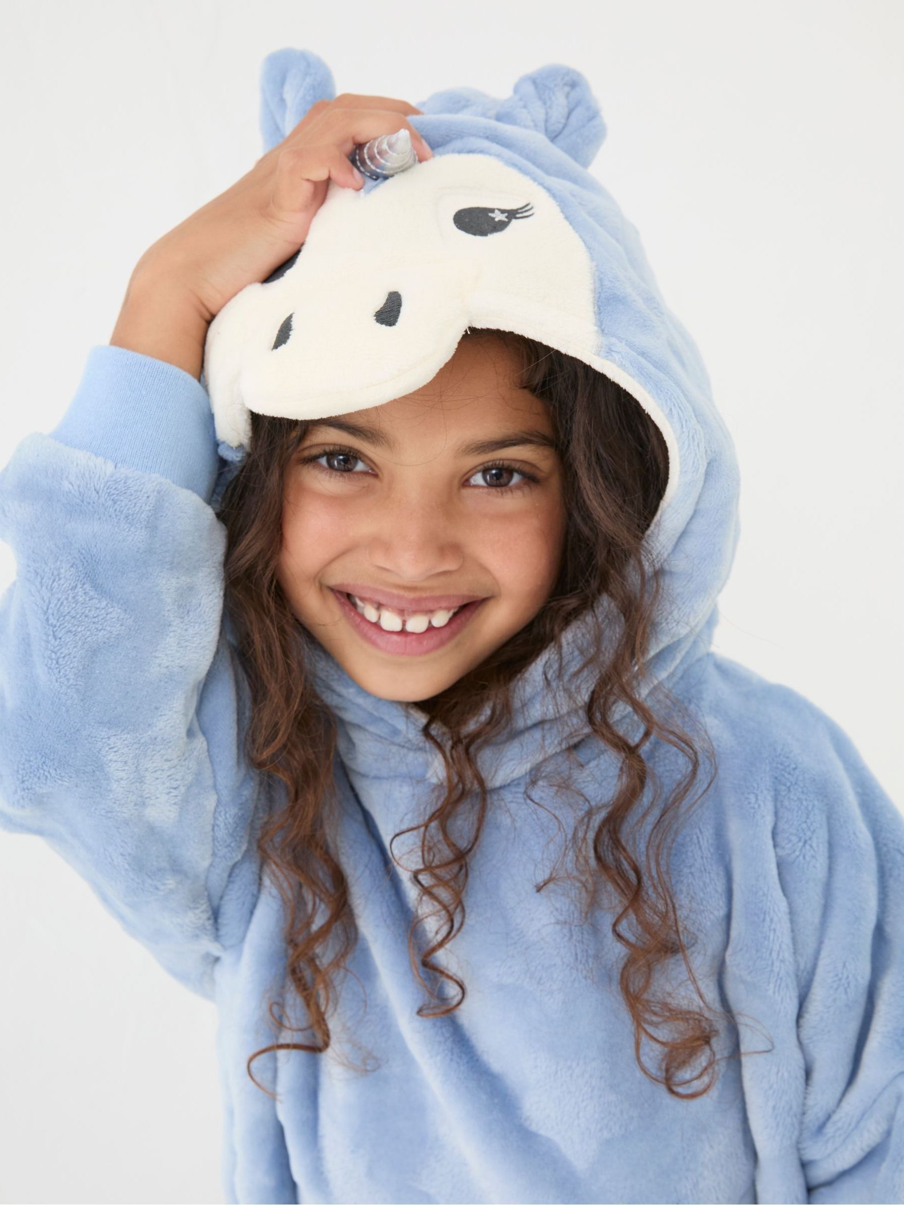 Blue Unicorn Oversized Hoodie - Image 4 of 5