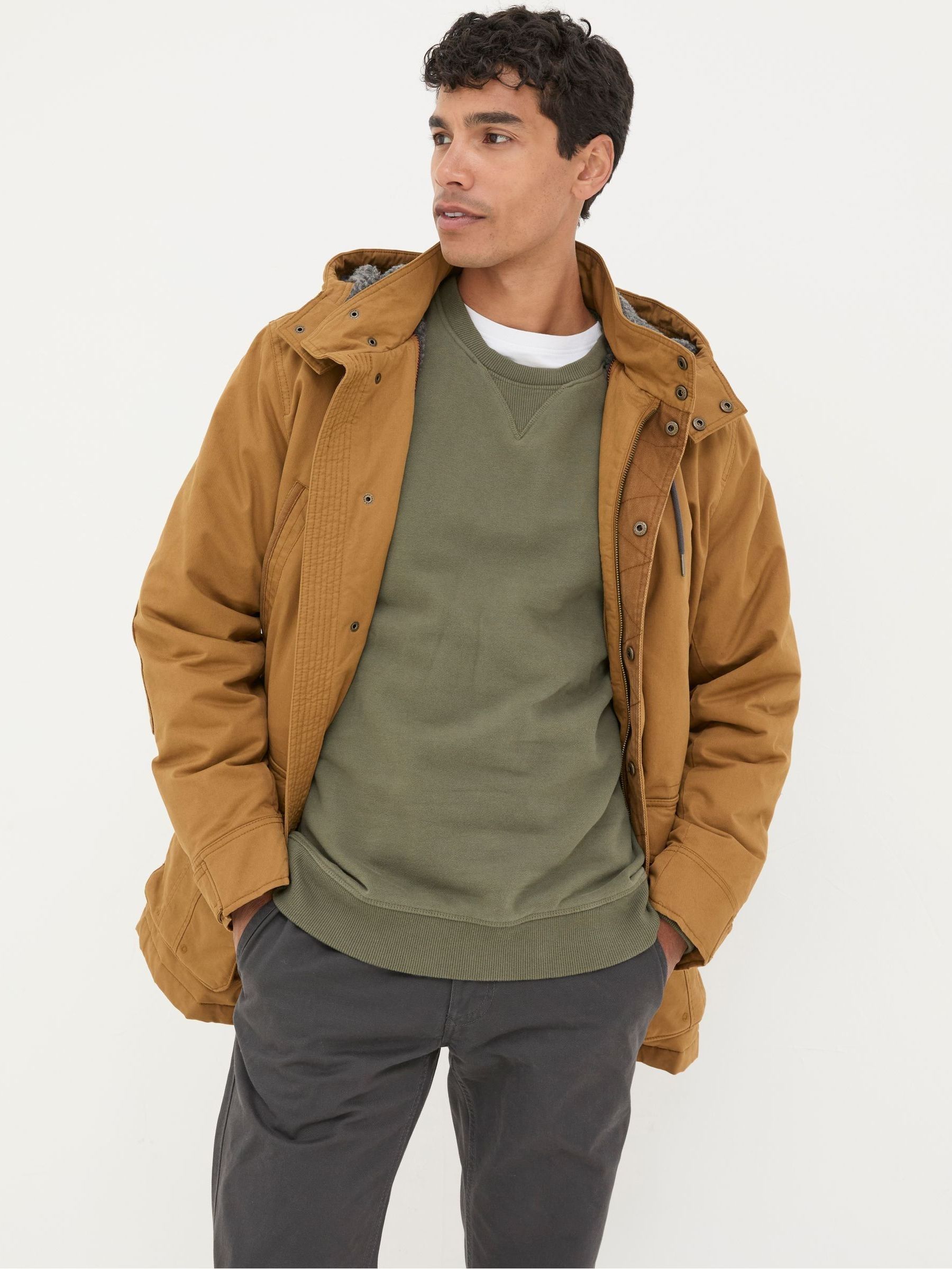 Brown Parracombe Parka - Image 4 of 9