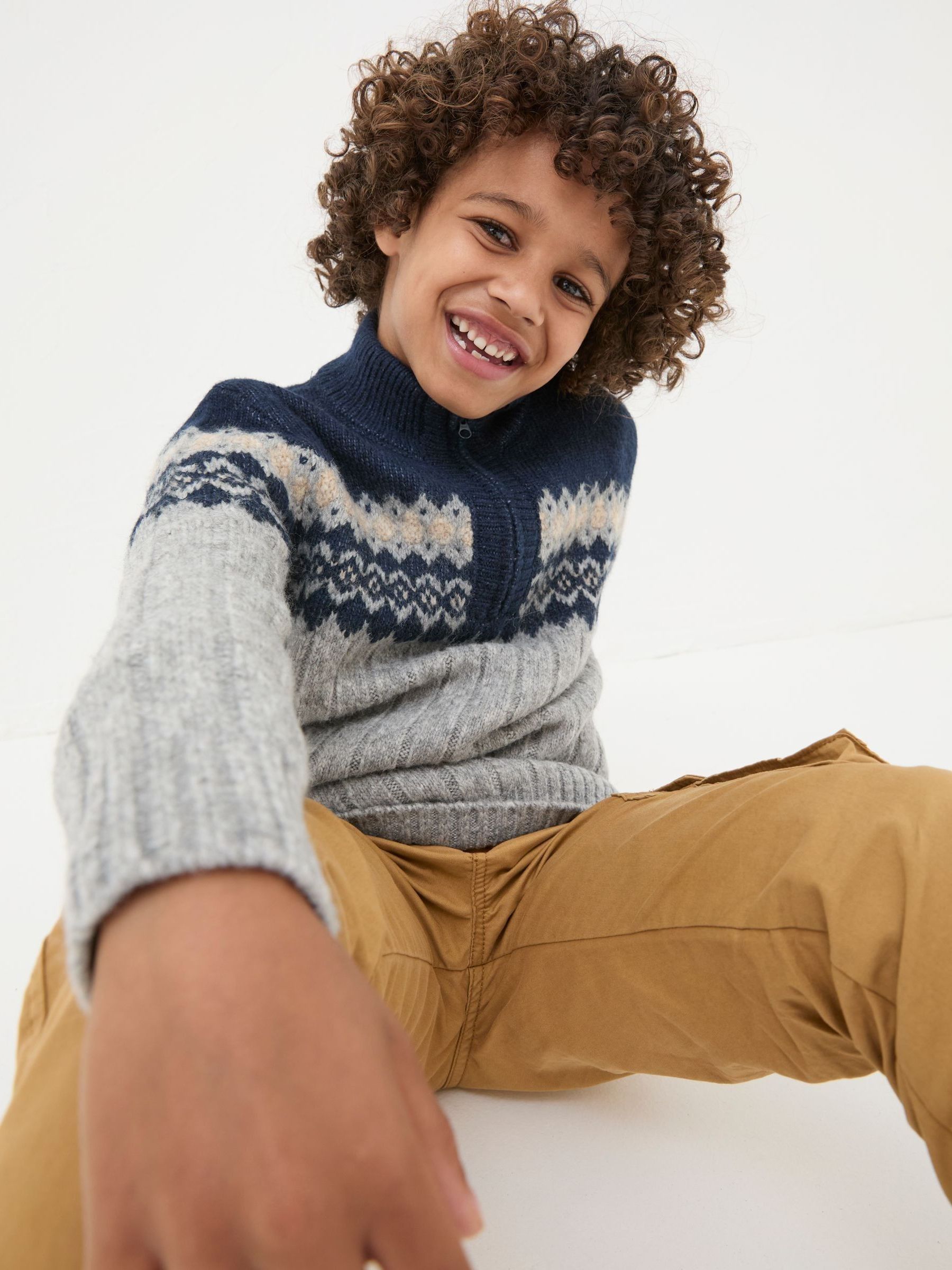 Grey Half Neck Jumper - Image 3 of 5