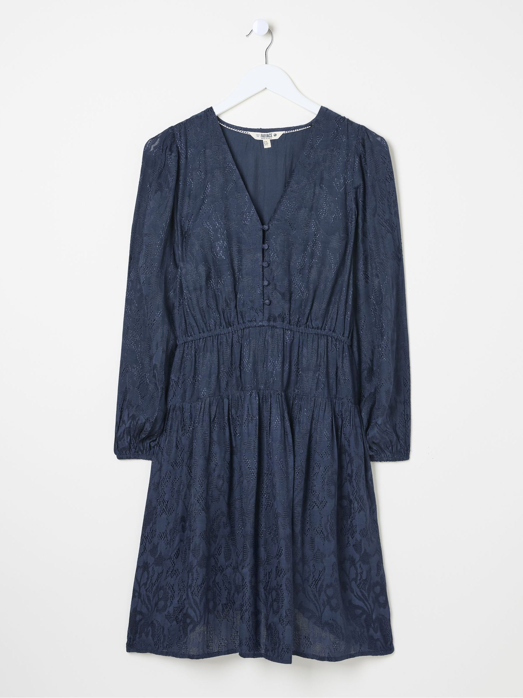 Gail Blue Detail Dress - Image 6 of 6