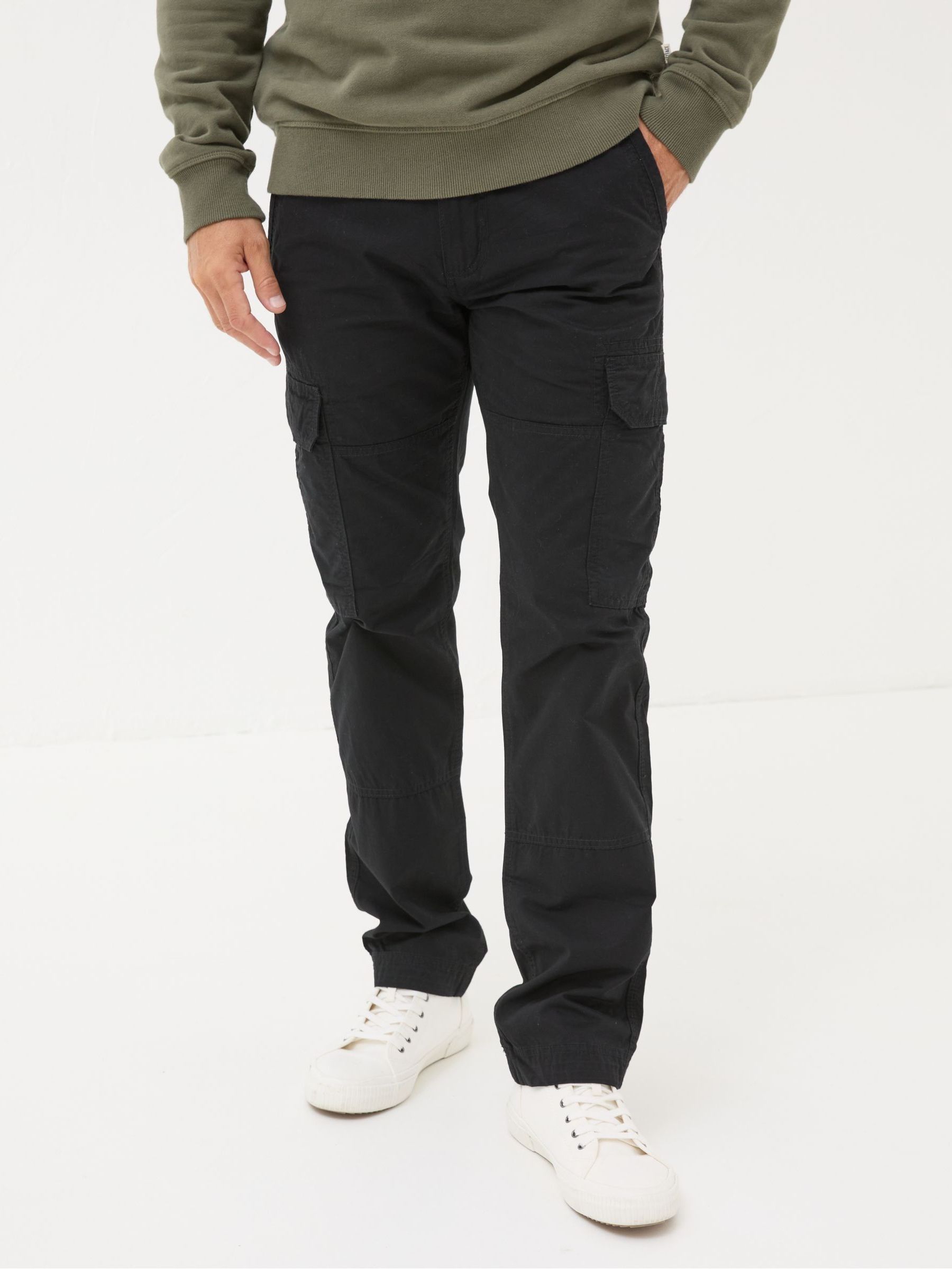 Breakyard Black Cargo Trousers - Image 4 of 6