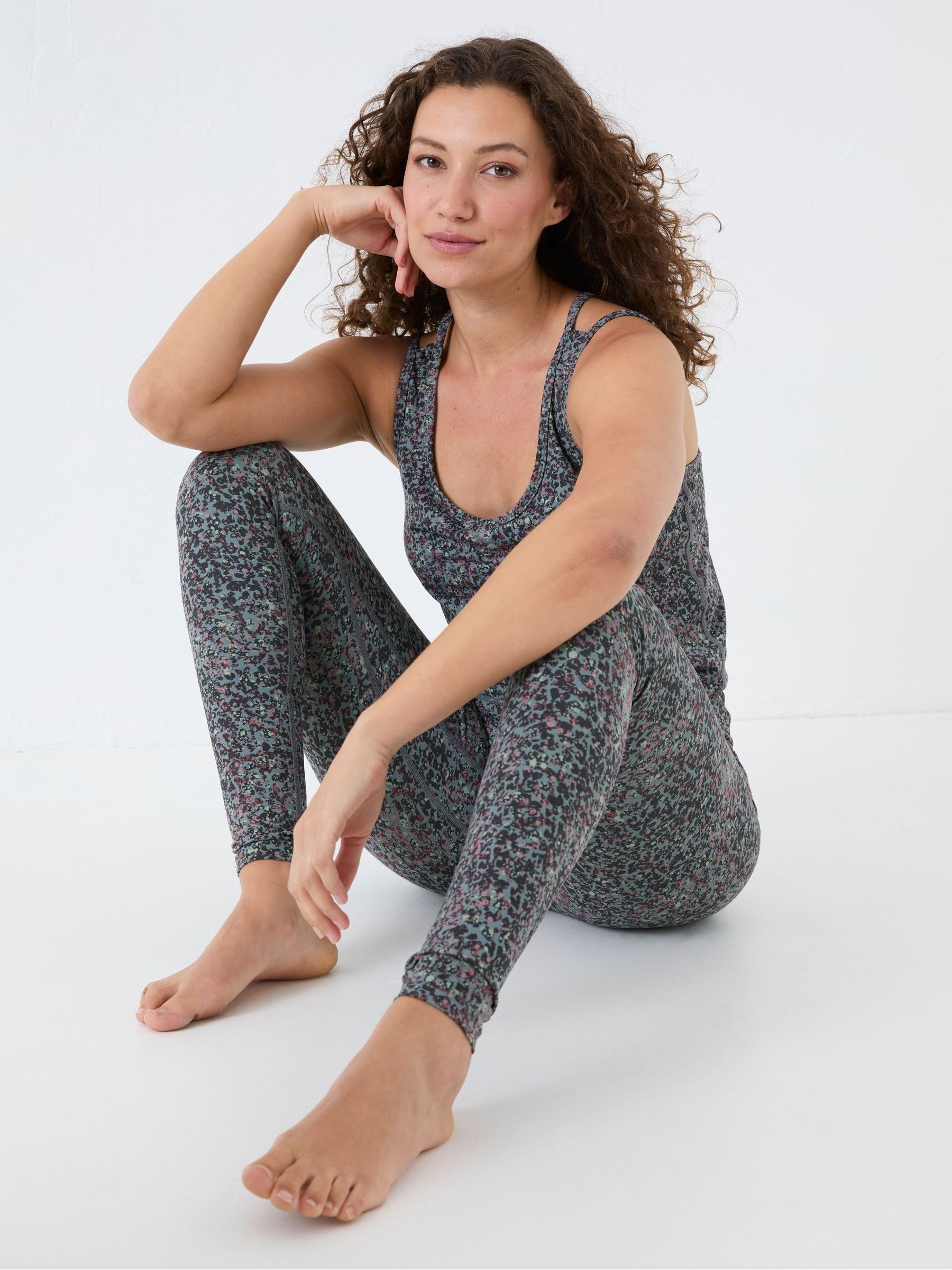 Venus Grey Printed Leggings - Image 3 of 7